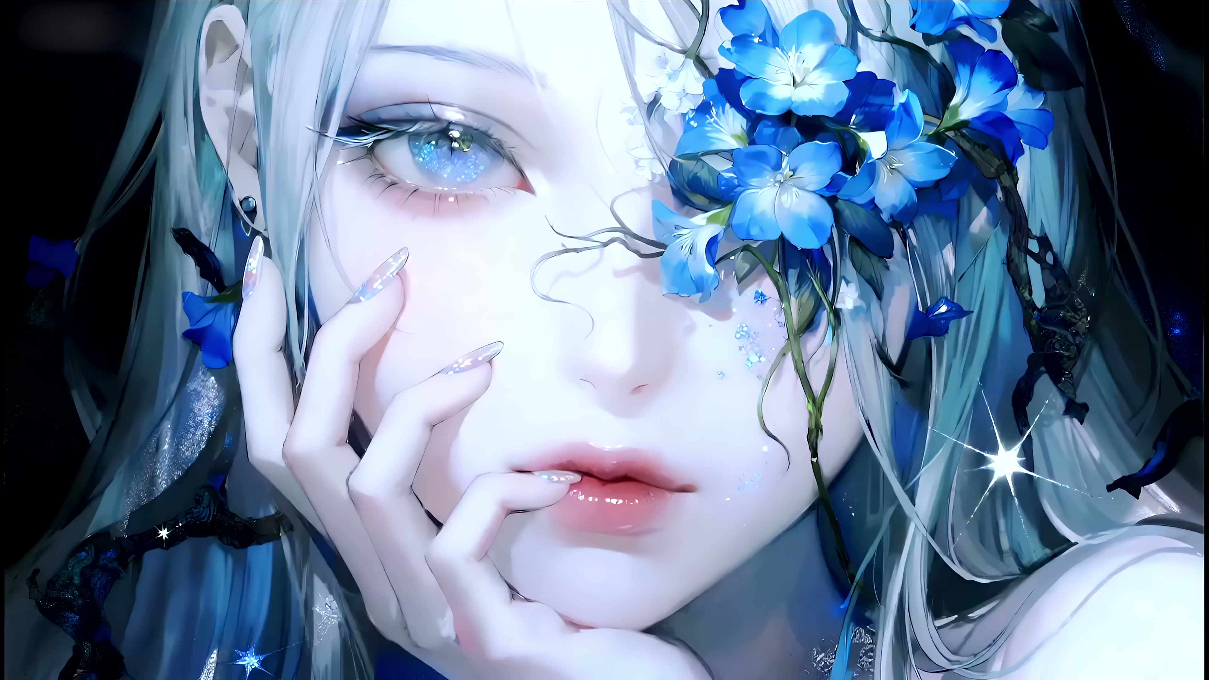 Mystic Bloom – Floral Veil Live Wallpaper