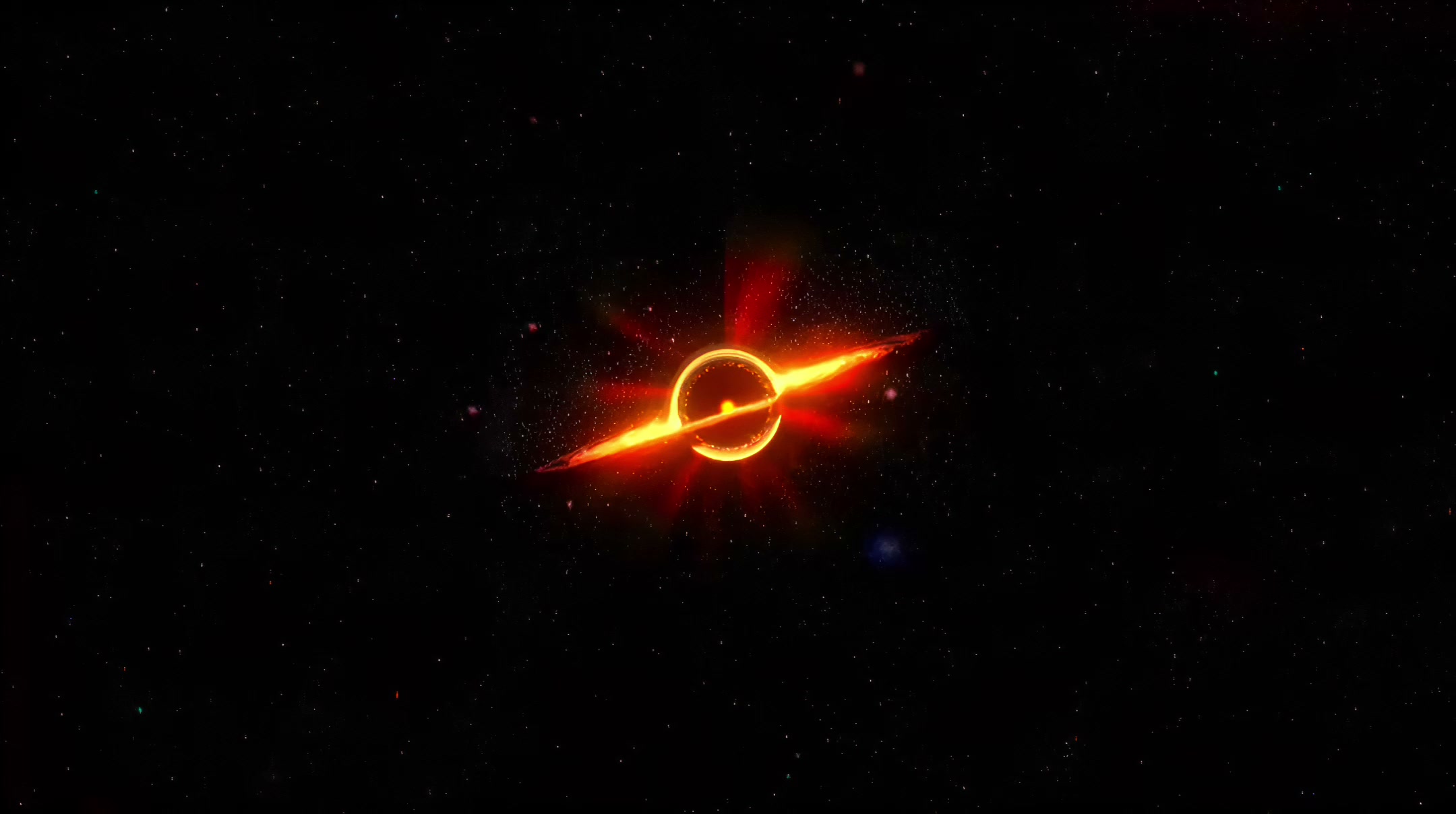 Interstellar - Gargantua Black Hole Space Live Wallpaper