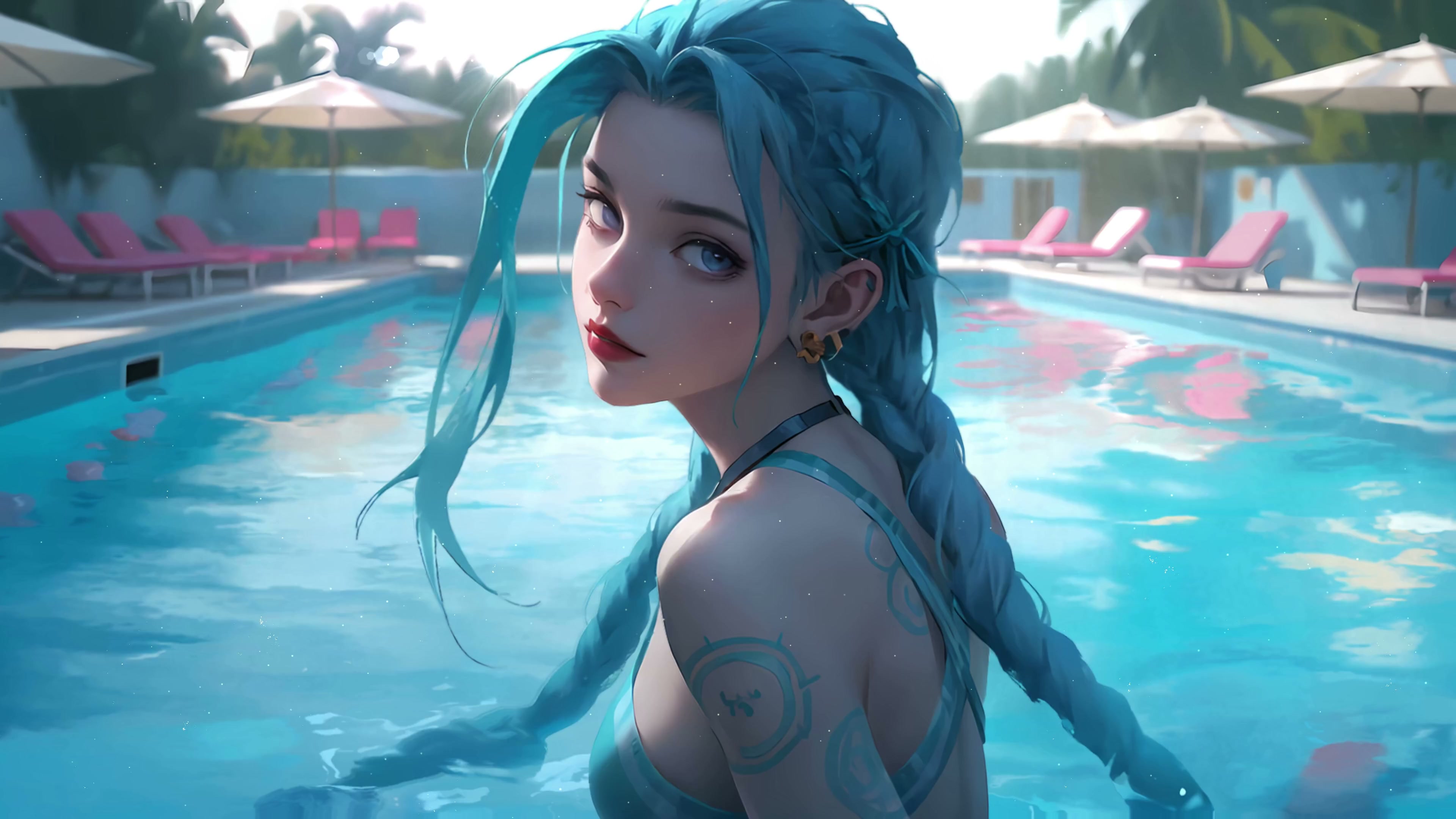 Jinx on Vacation 4K Live Wallpaper