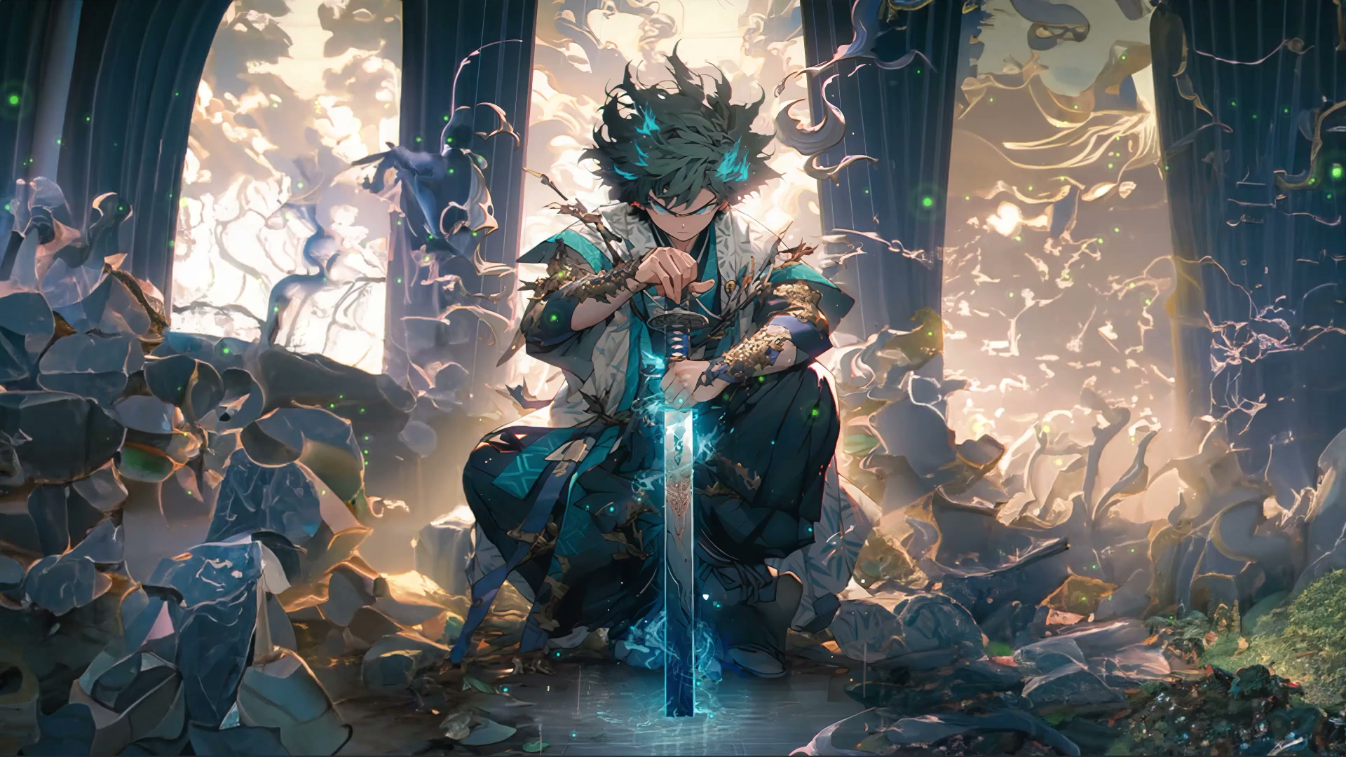 Izuku Midoriya - Demon Slayer Live Wallpaper