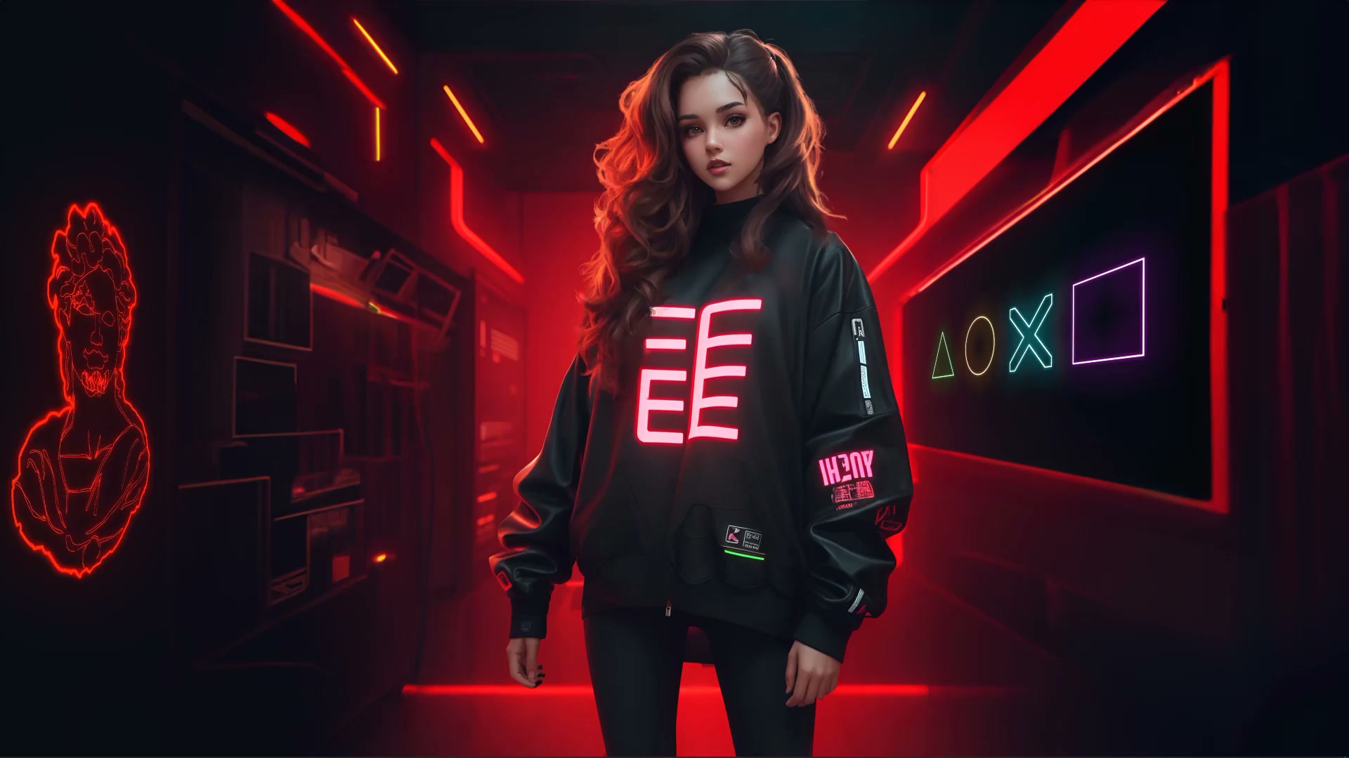 AI Gamer Girl Live Wallpaper