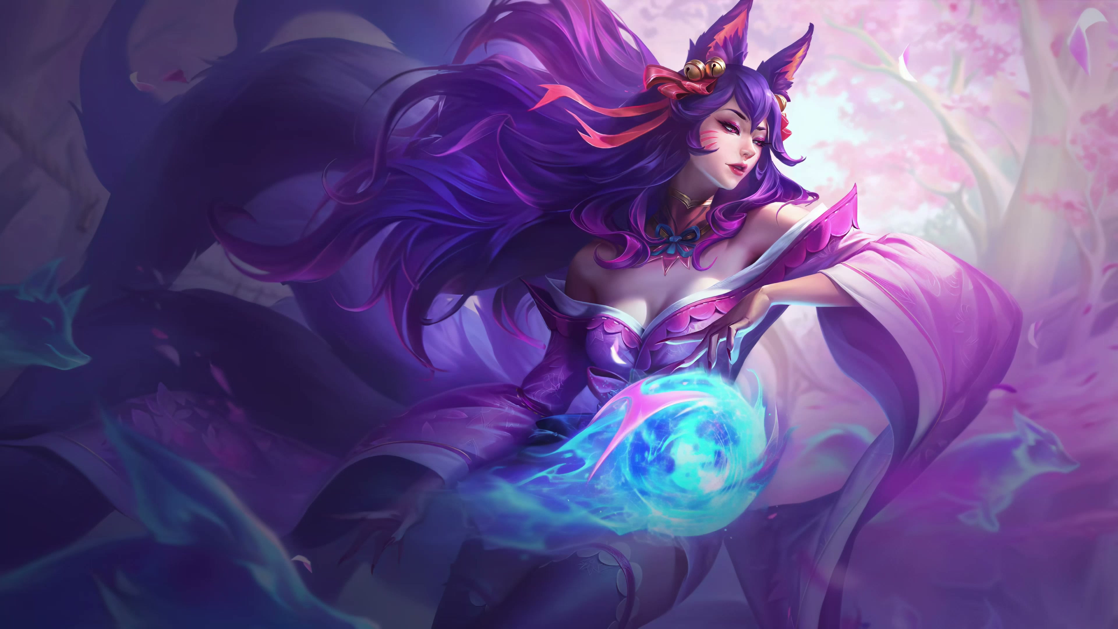 Ahri Rose 4K Video Wallpaper Live Wallpaper
