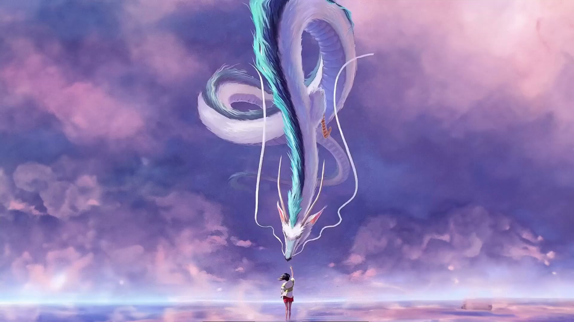 Girl With Dragon Live Wallpaper