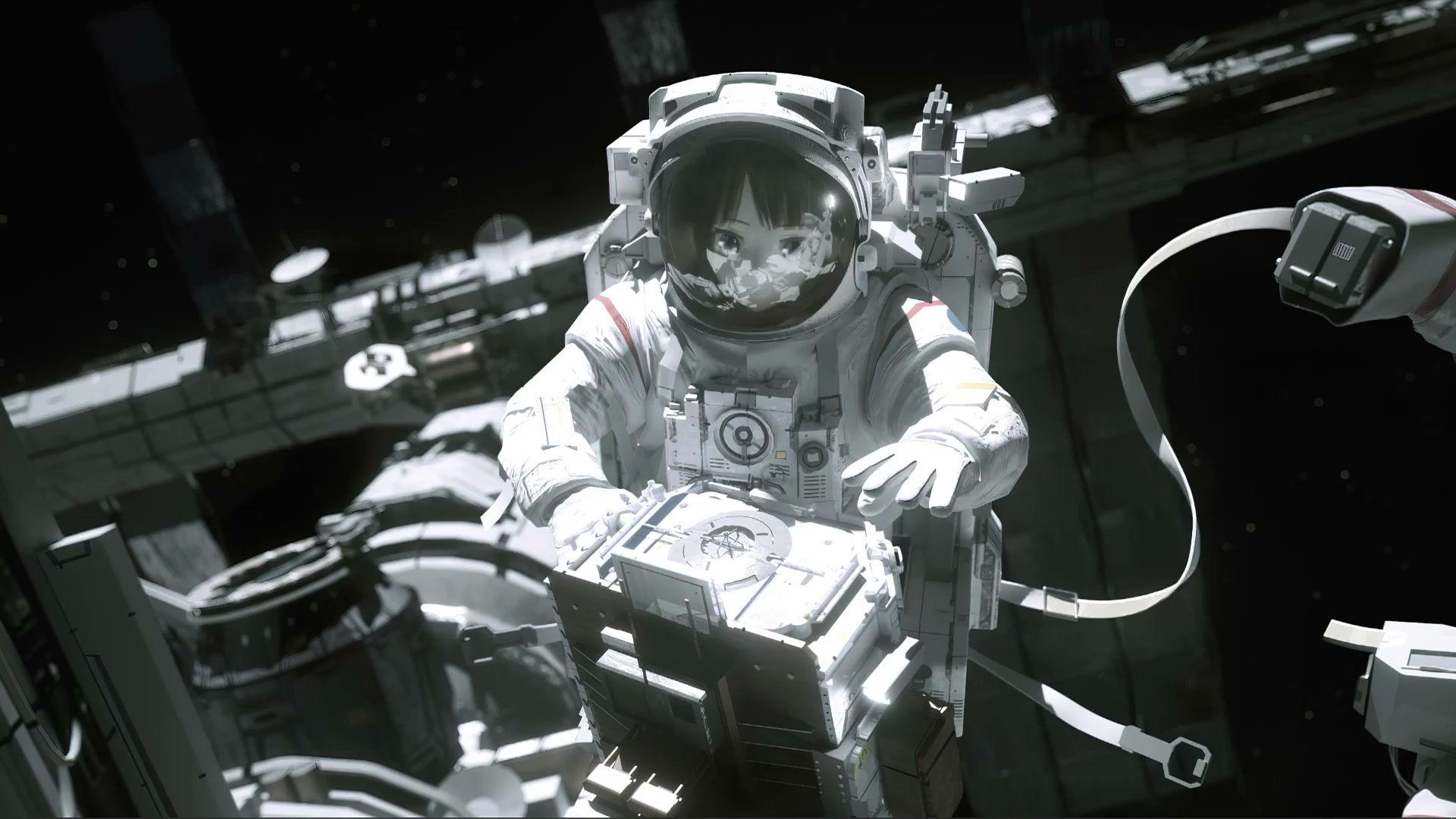 Space Girl HD Live Wallpaper