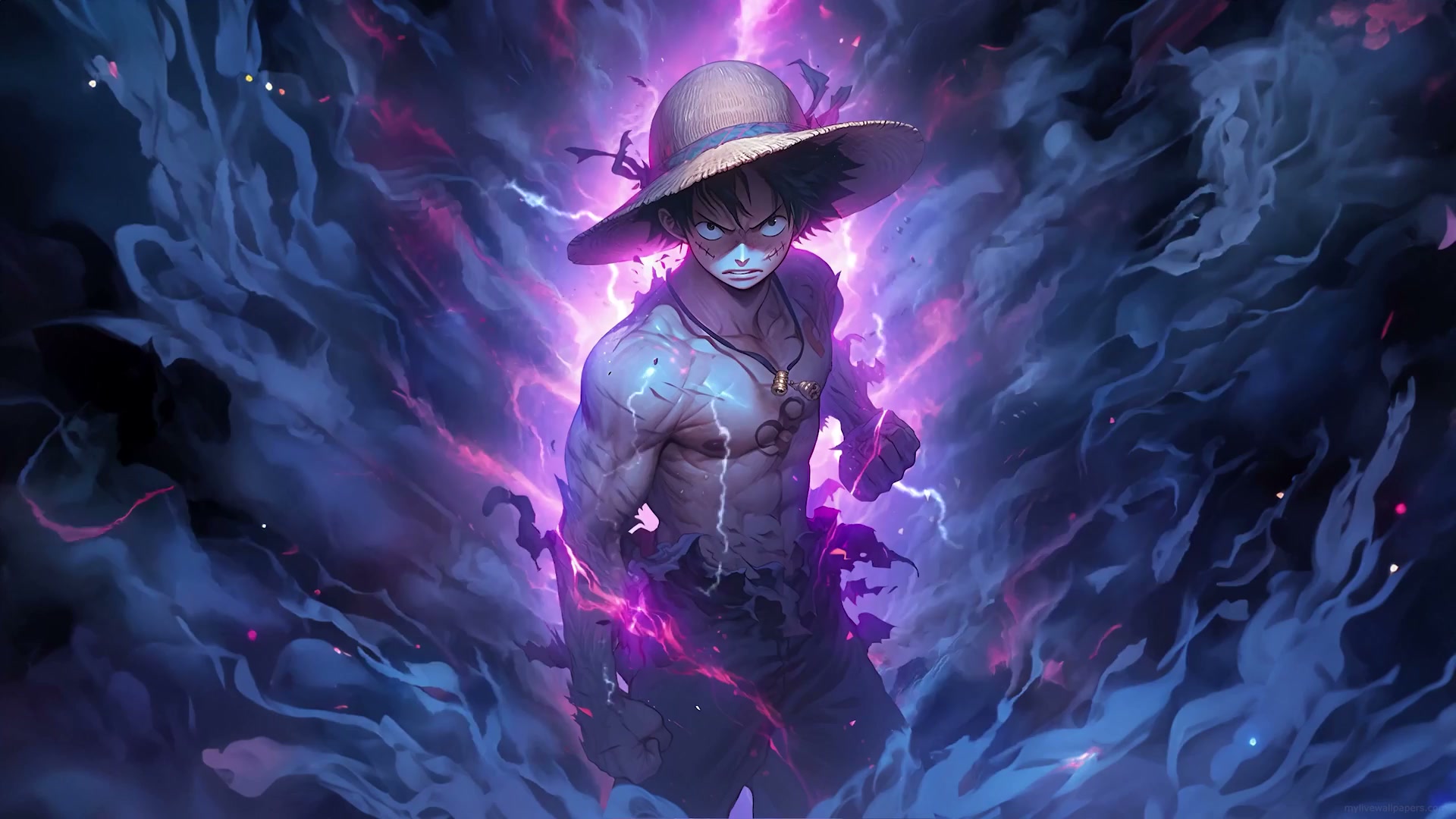One Piece Luffy Blaze Live Wallpaper