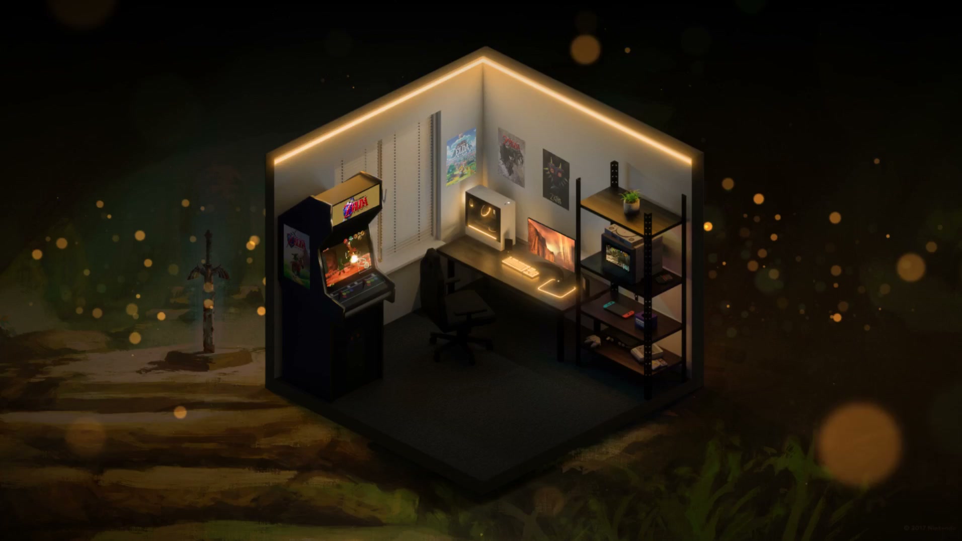 Zelda Gaming Room Live Wallpaper