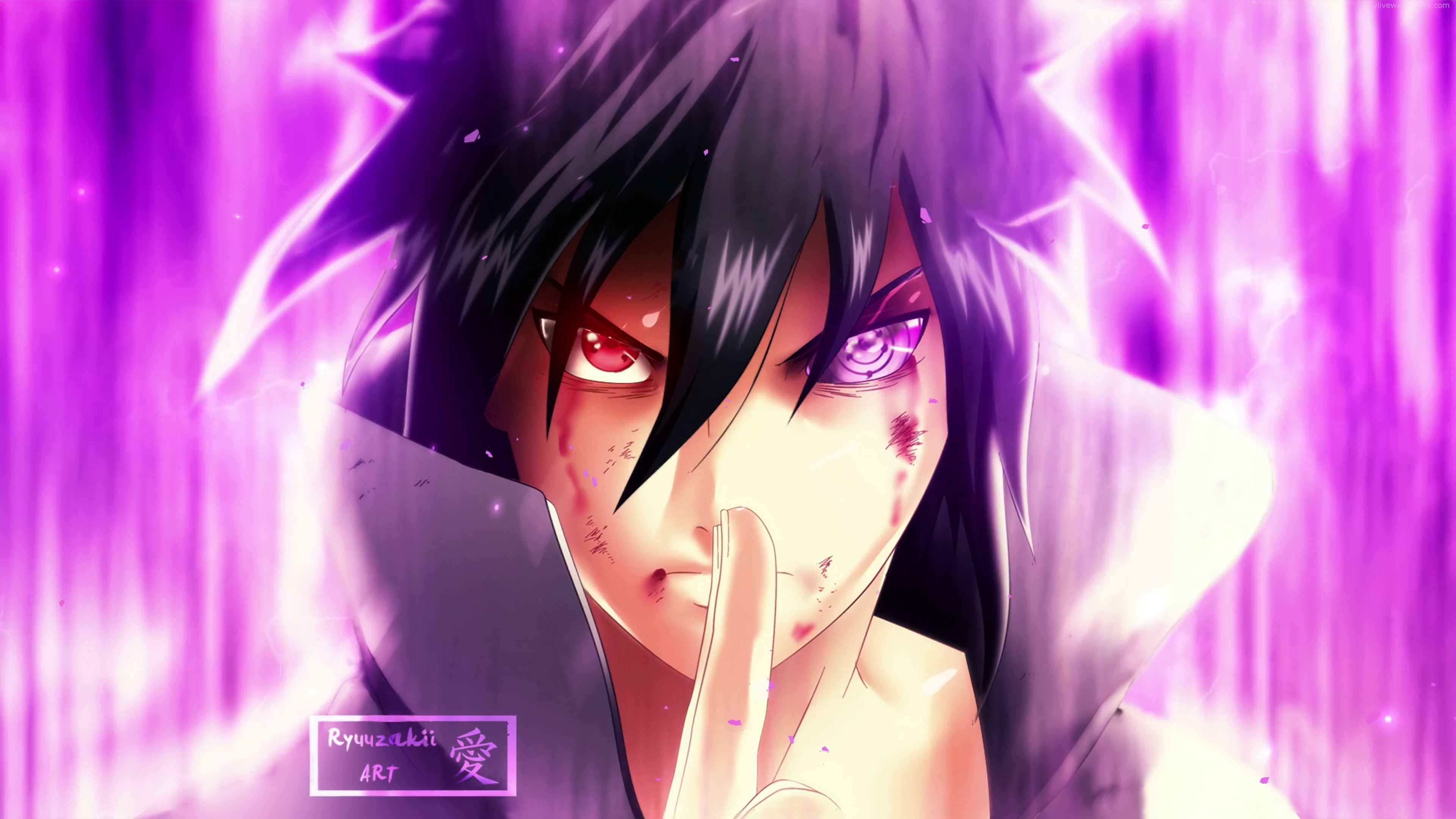 Sasuke Glow 4K Live Wallpaper