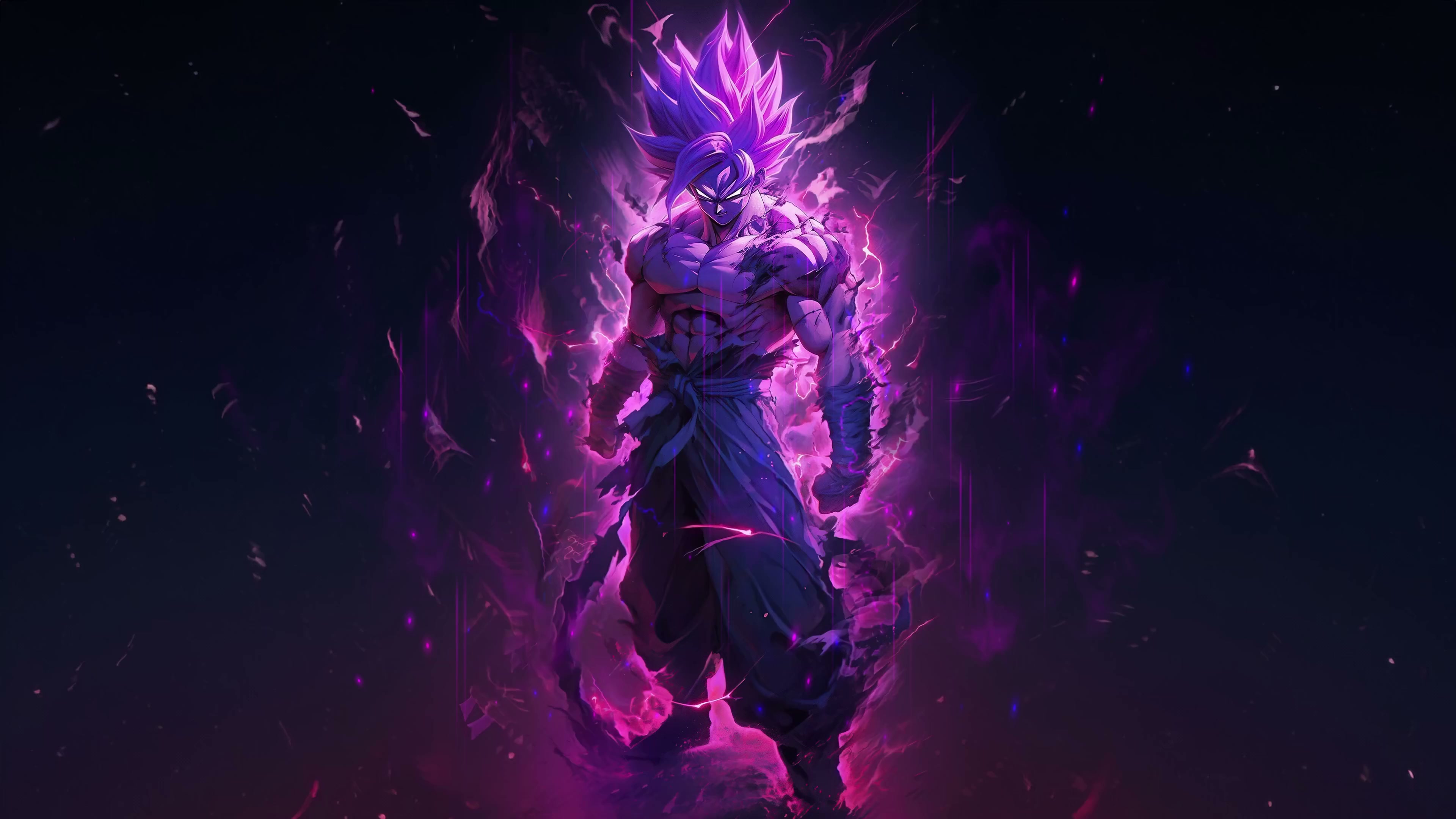 Dragon Ball Purple Goku 4K Live Wallpaper