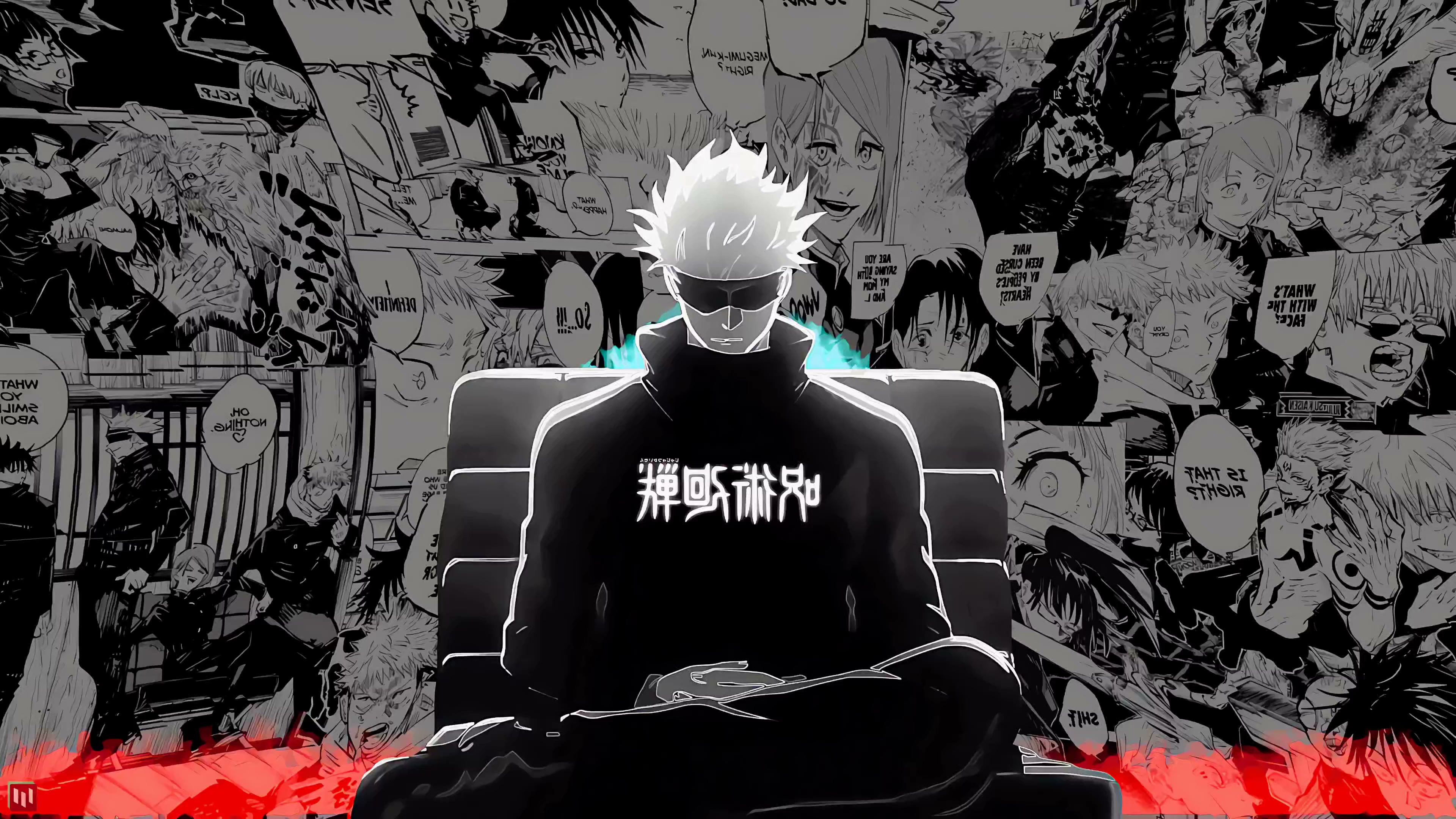 Dark Gojo Satoru - Jujutsu Kaisen 4K Live Wallpaper