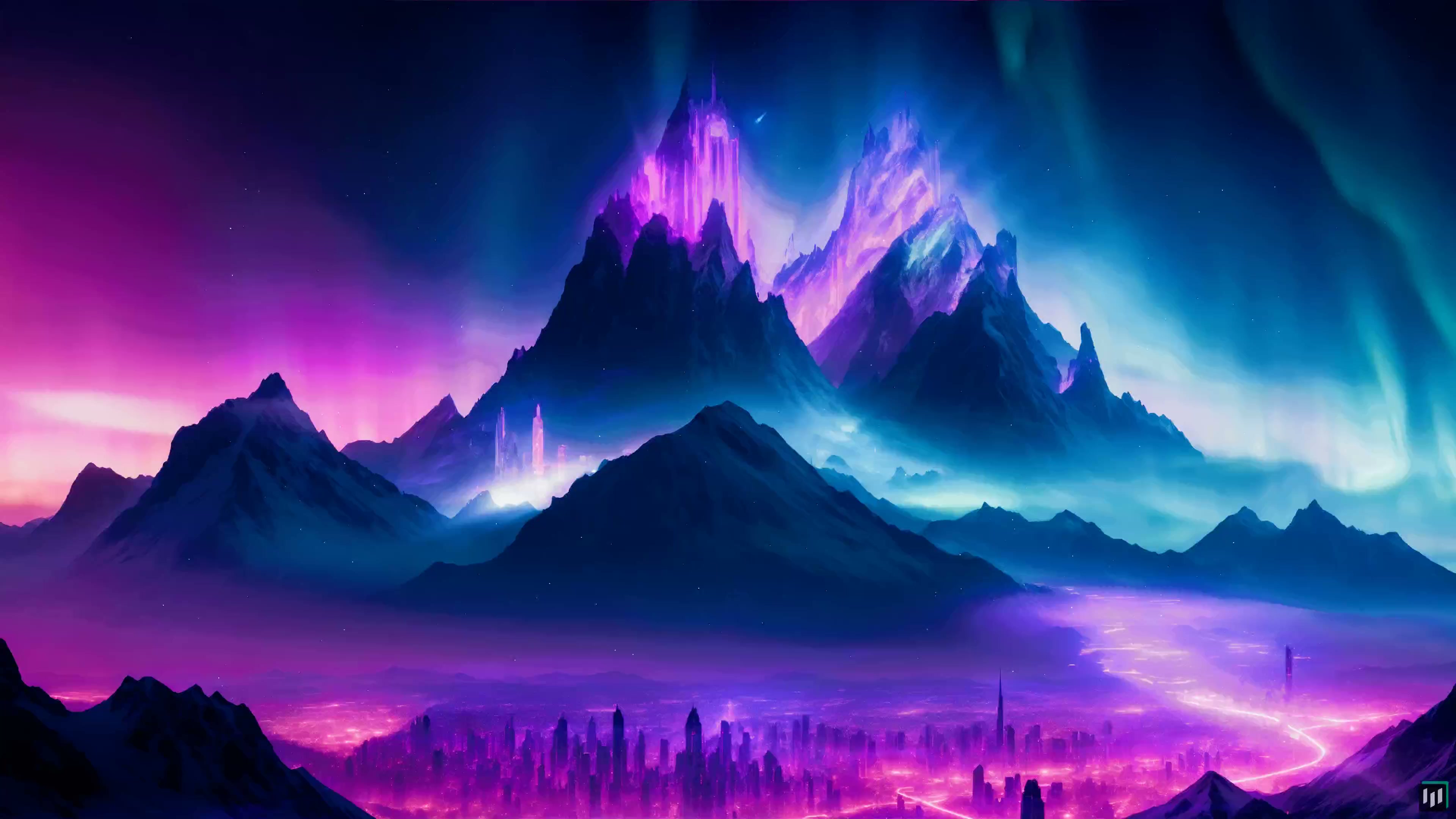 Mountain City Remastered 4K Live Wallpaper