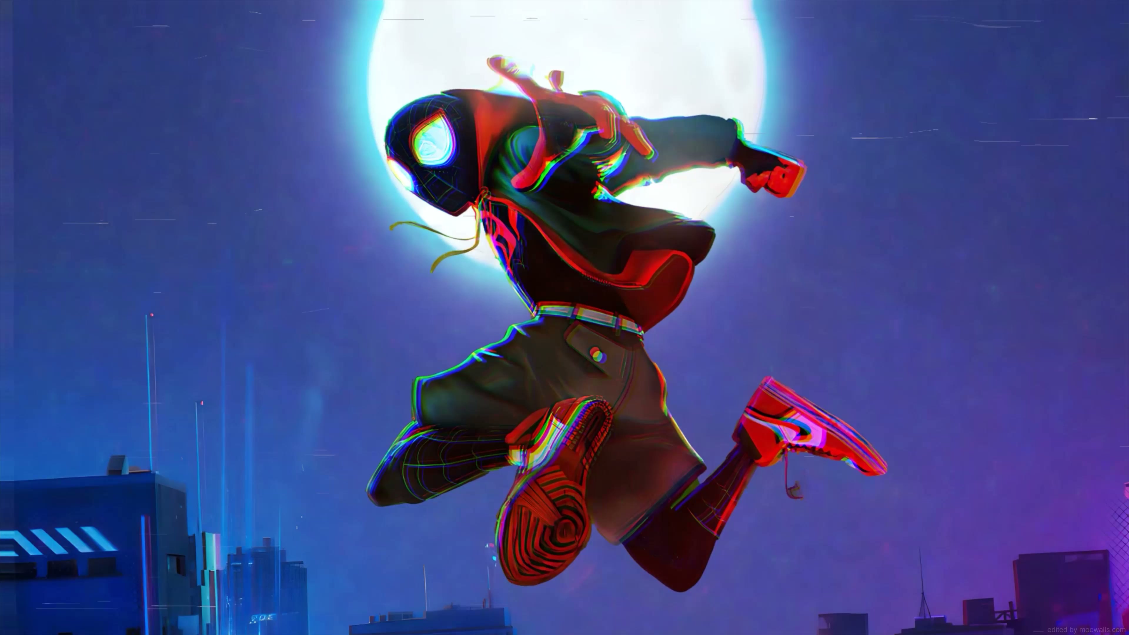 Spider-Man Miles Morales Glitching Live Wallpaper