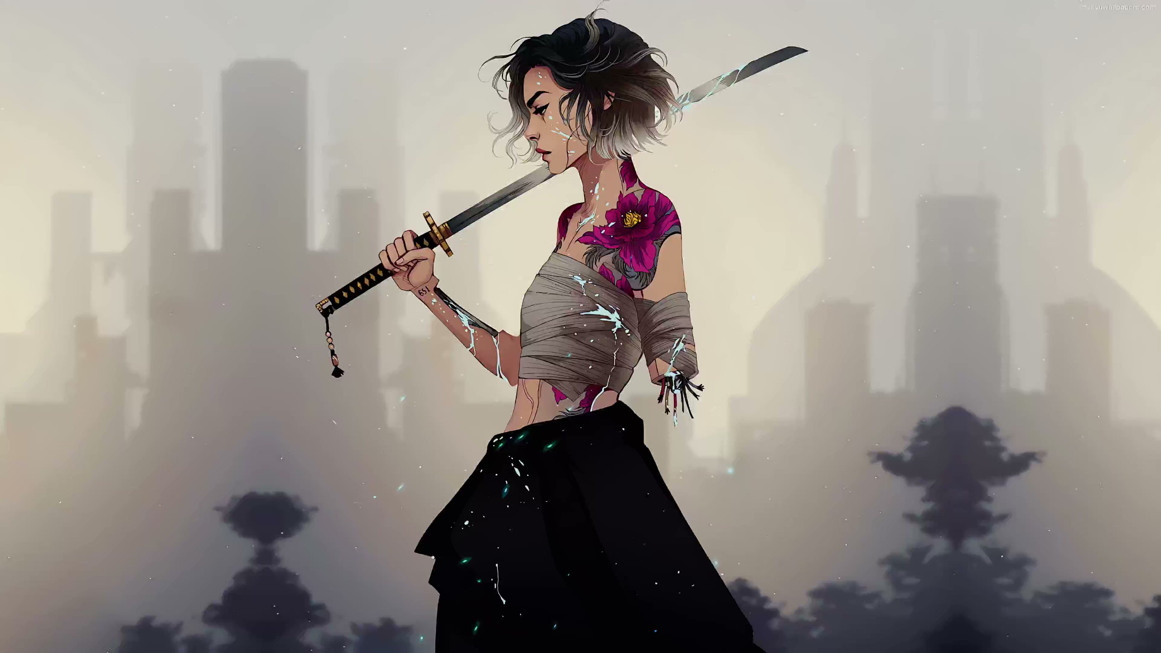 Cyborg Samurai Live Wallpaper