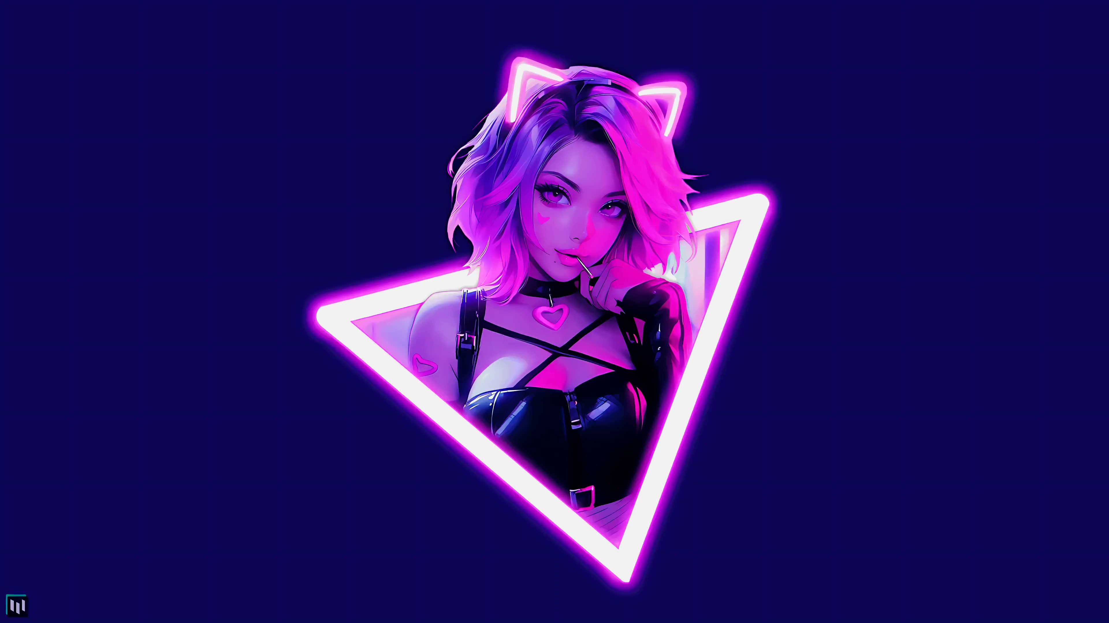 Neon Neko Live Wallpaper