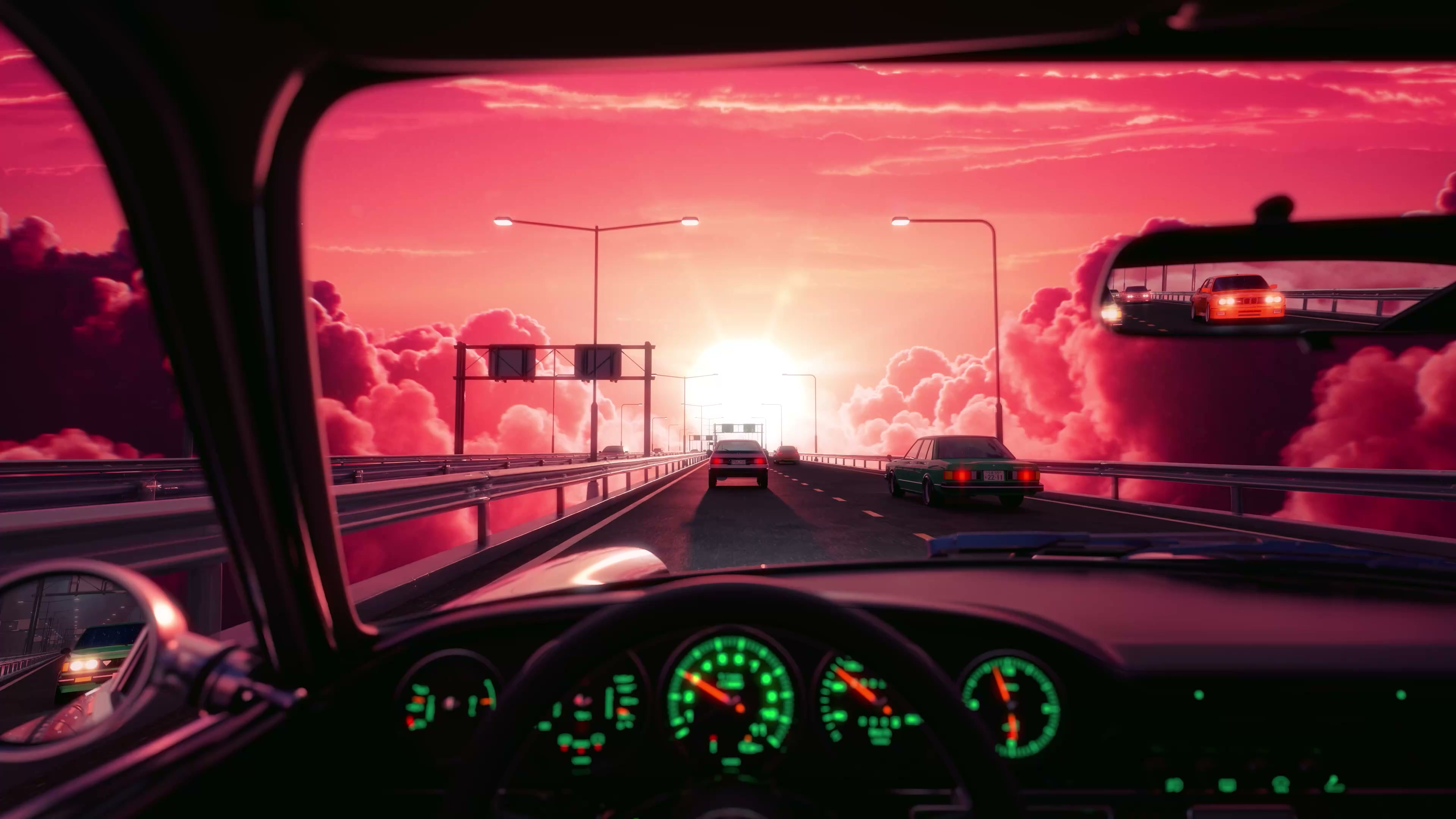 Sunset Drive Live Wallpaper