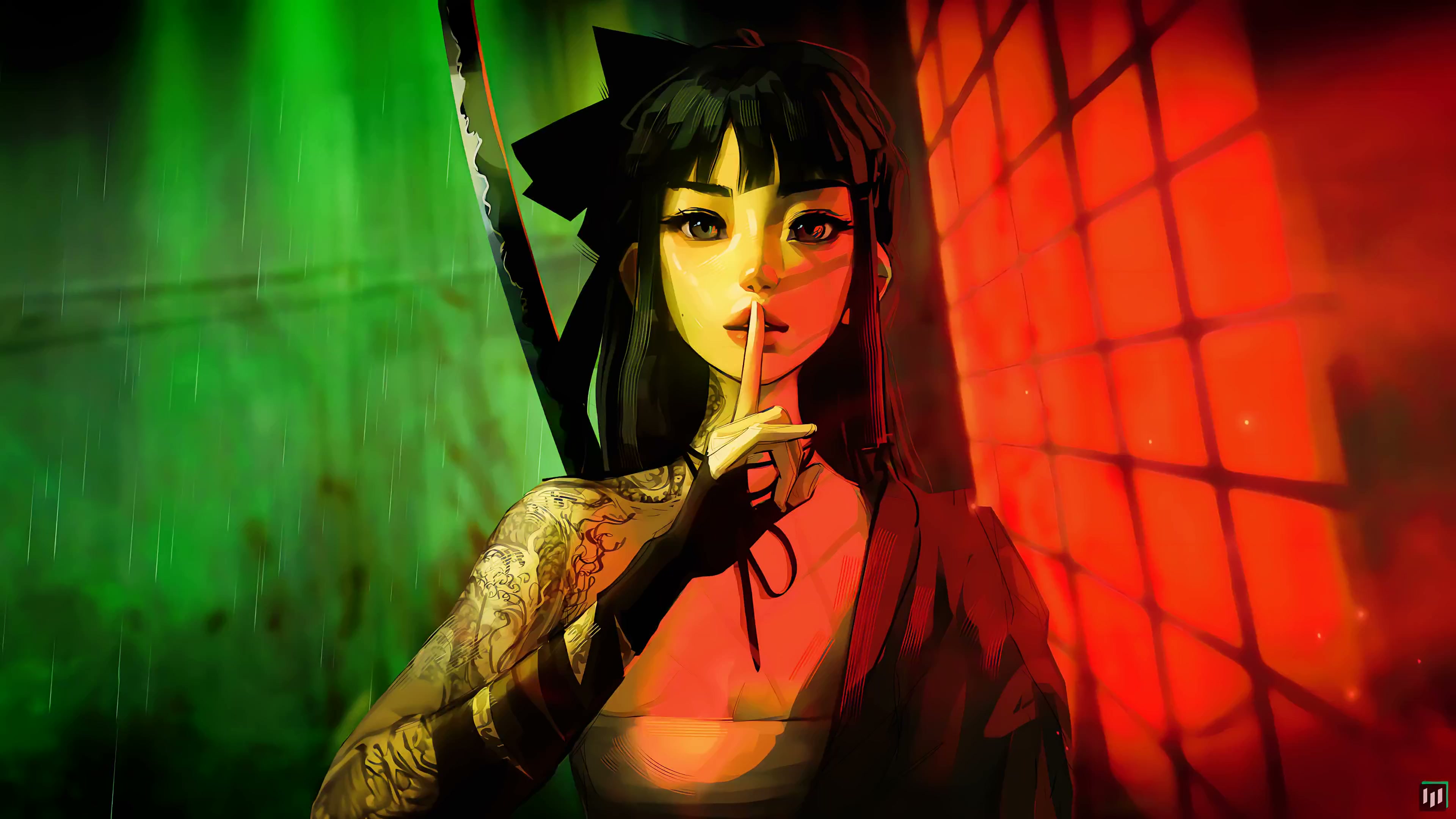 Samurai Girl Live Wallpaper