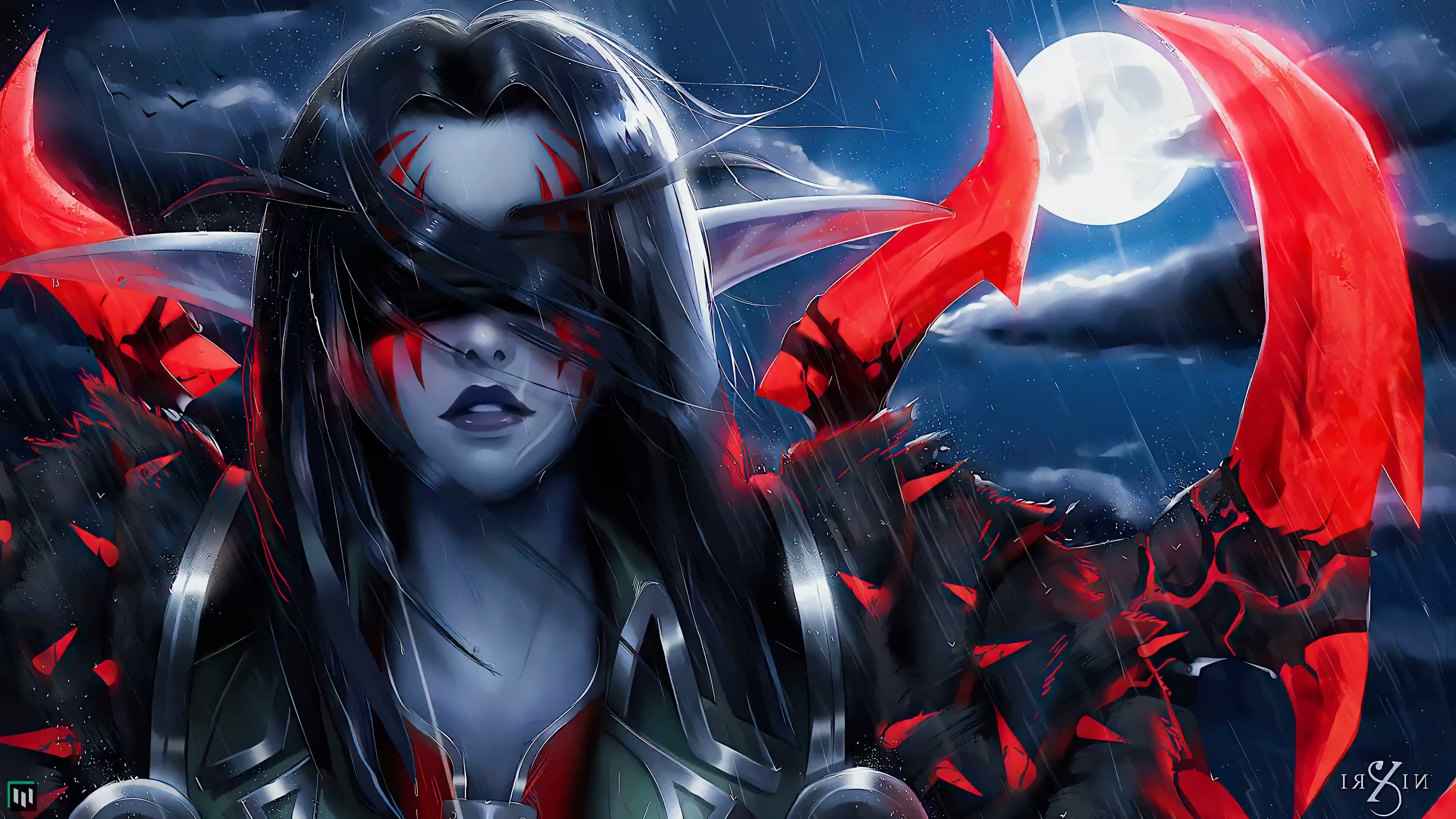 Blind Night Elf Live Wallpaper