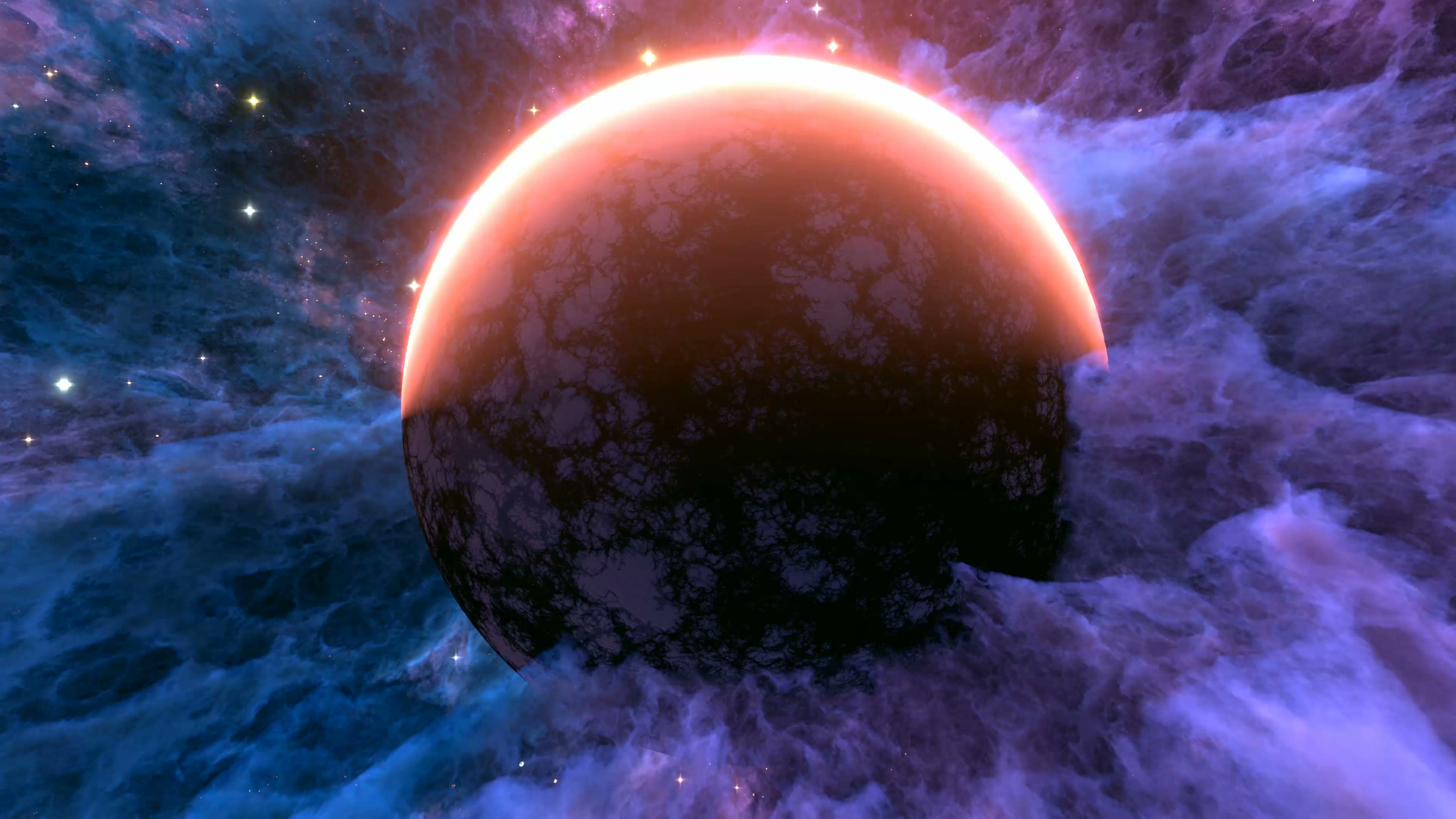 Big Planet in The Nebula Live Wallpaper