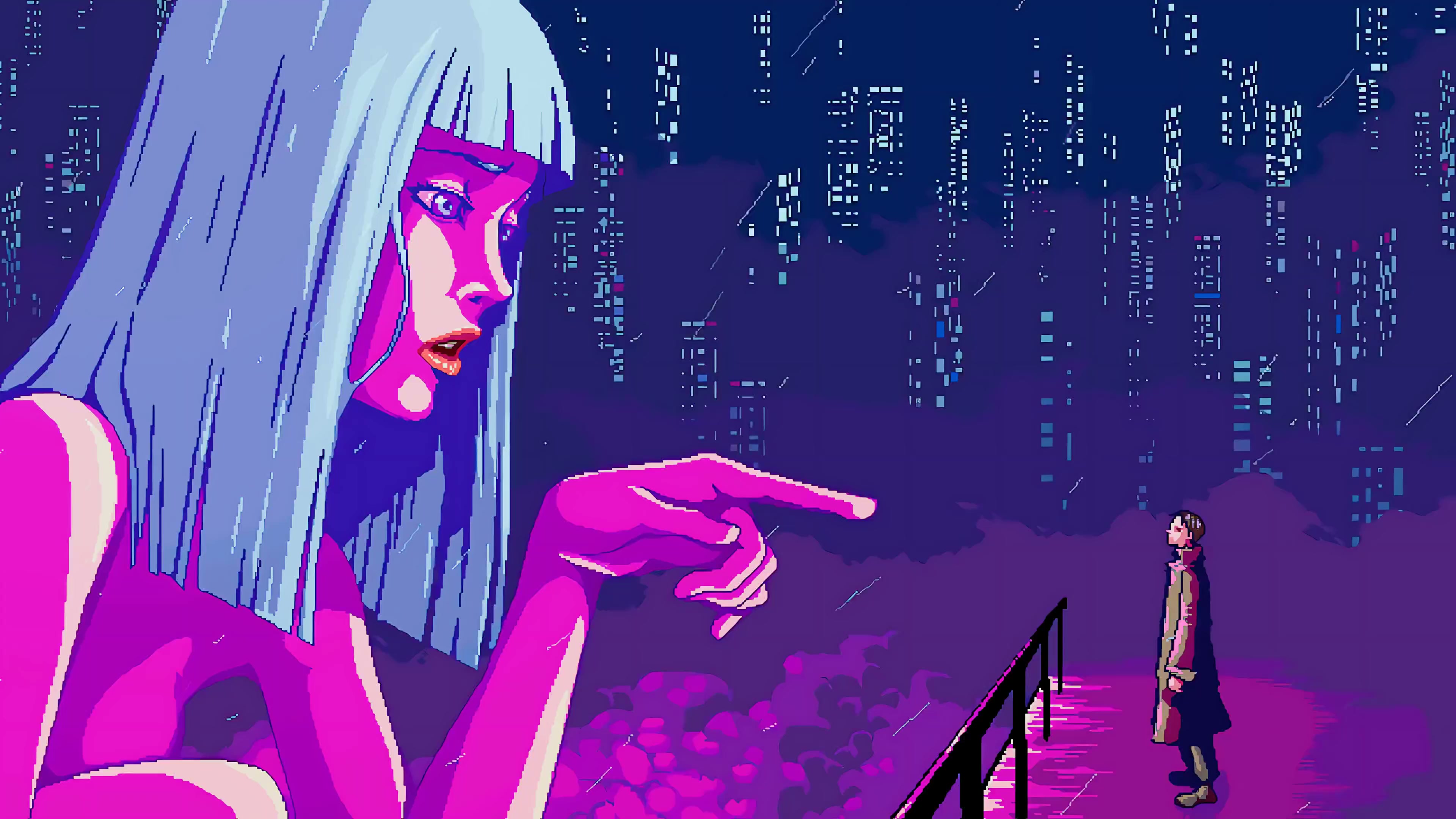 Pixel Blade Runner Live Wallpaper