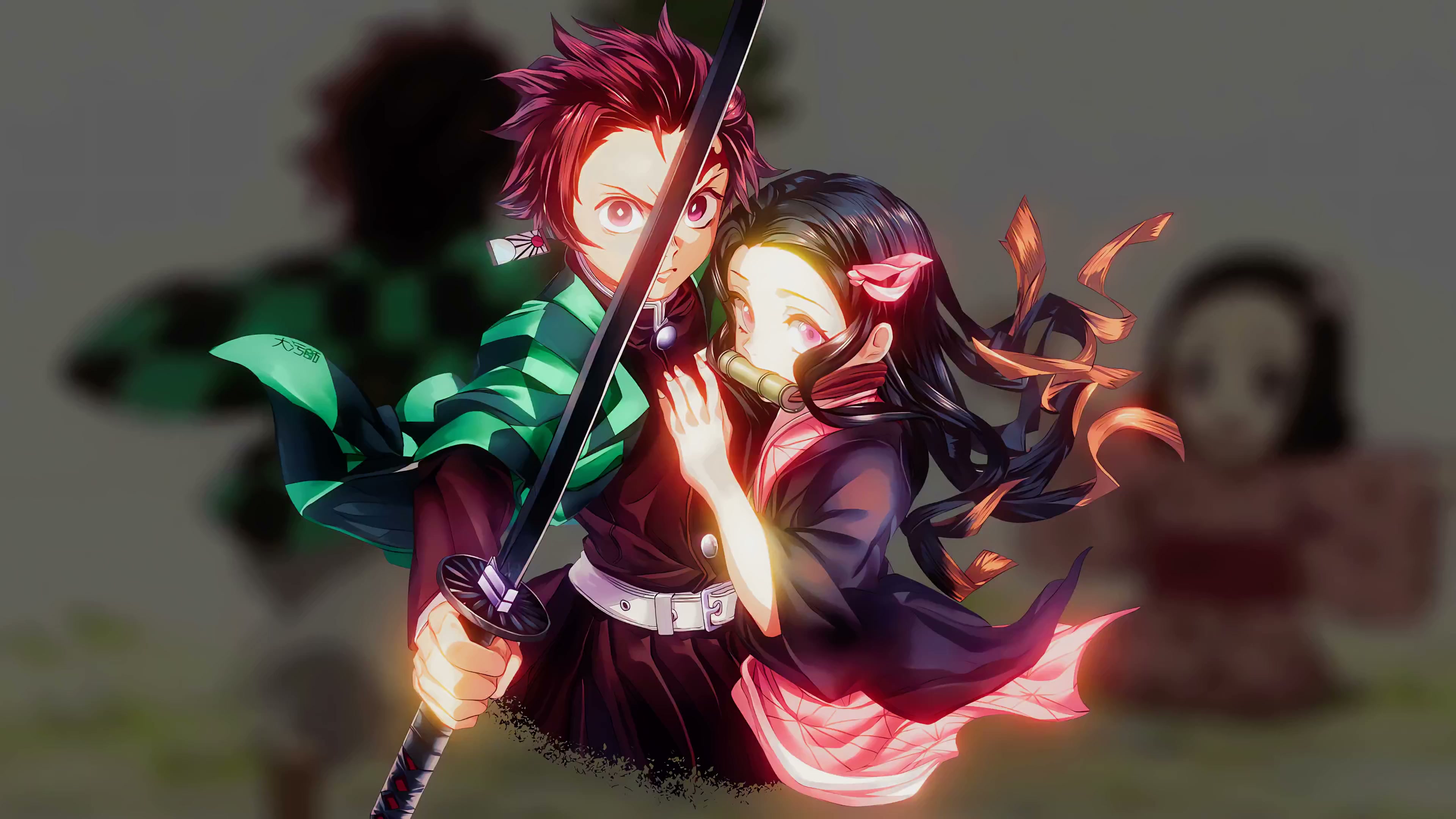 Tanjiro and Nezuko Ultra Live Wallpaper