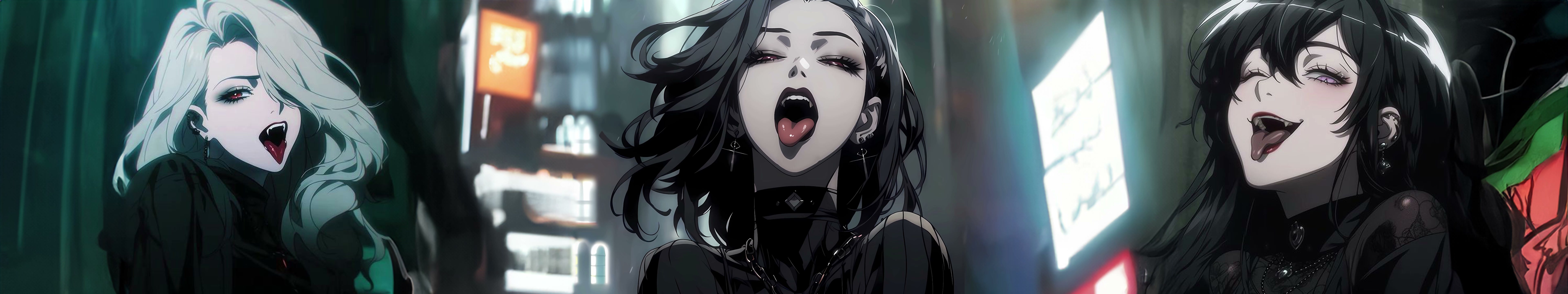 Goth Girls - Triple Monitor Live Wallpaper