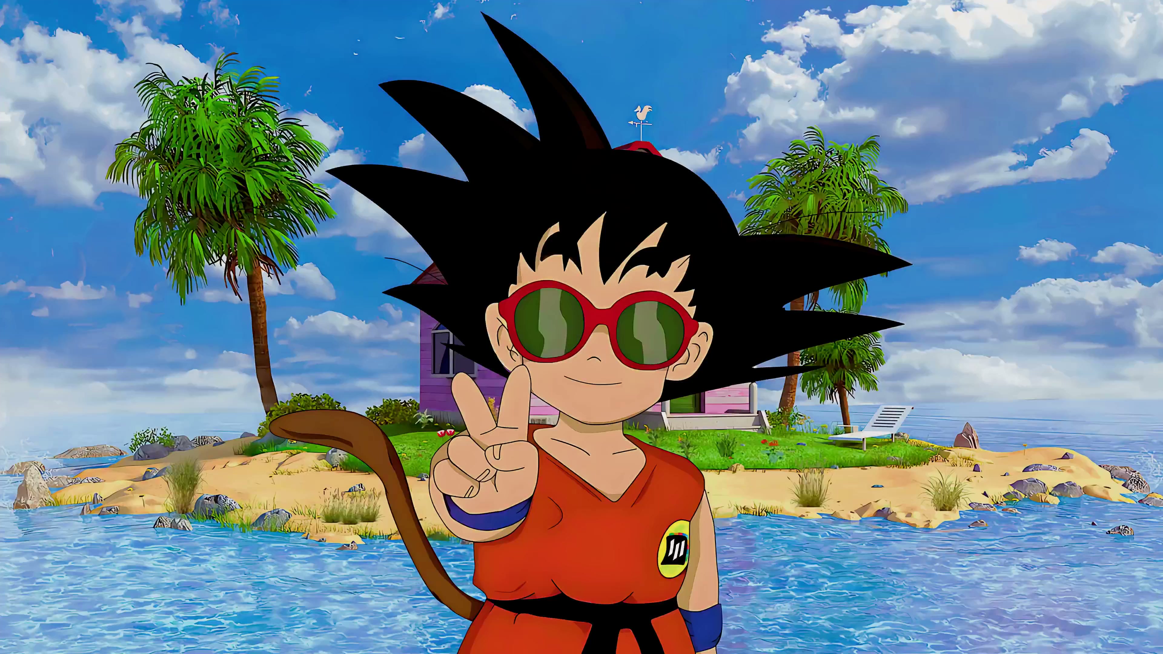Goku Kid With Sunglasses Live Wallpaper