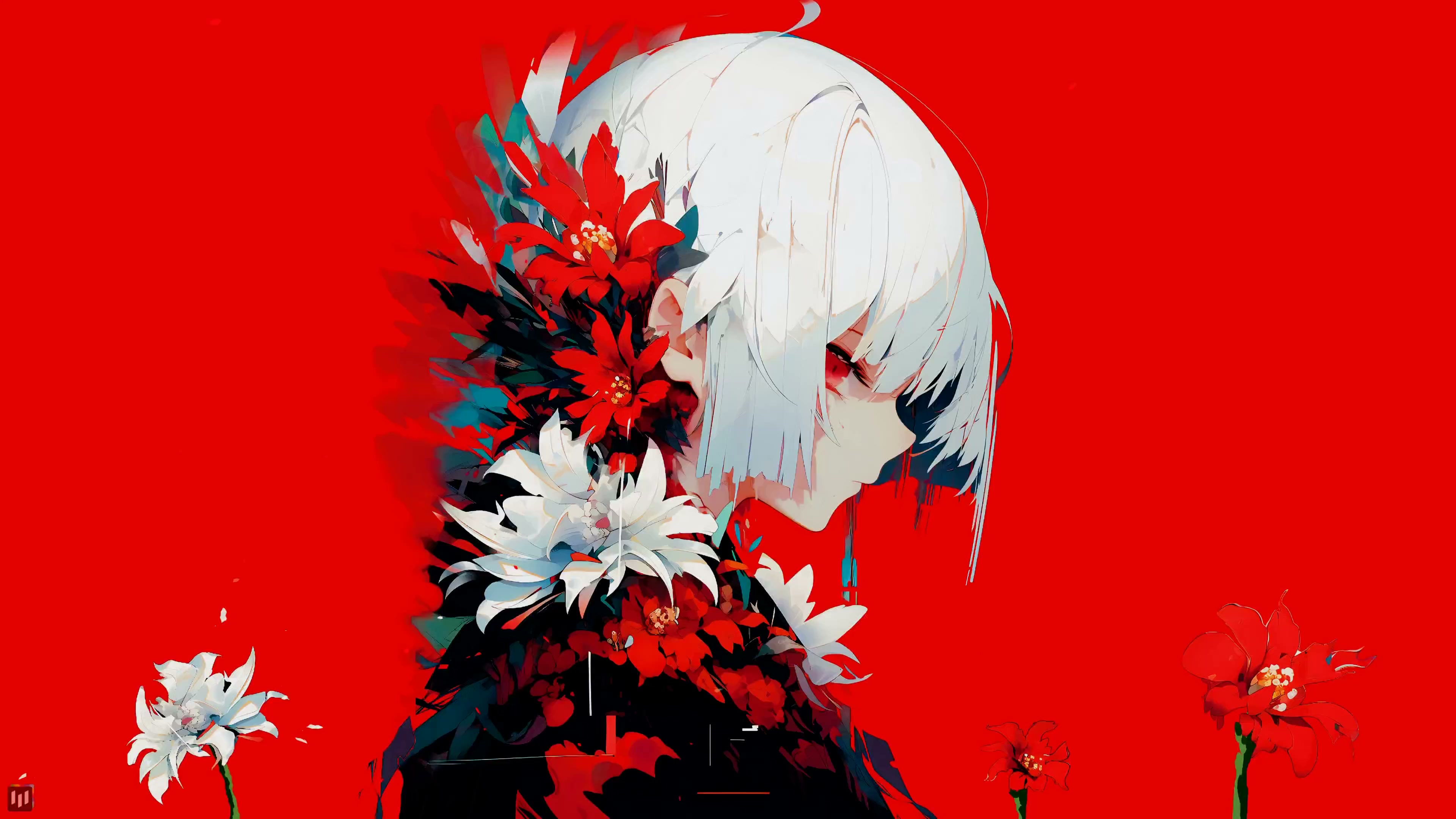 Flower Girl - Live Wallpaper