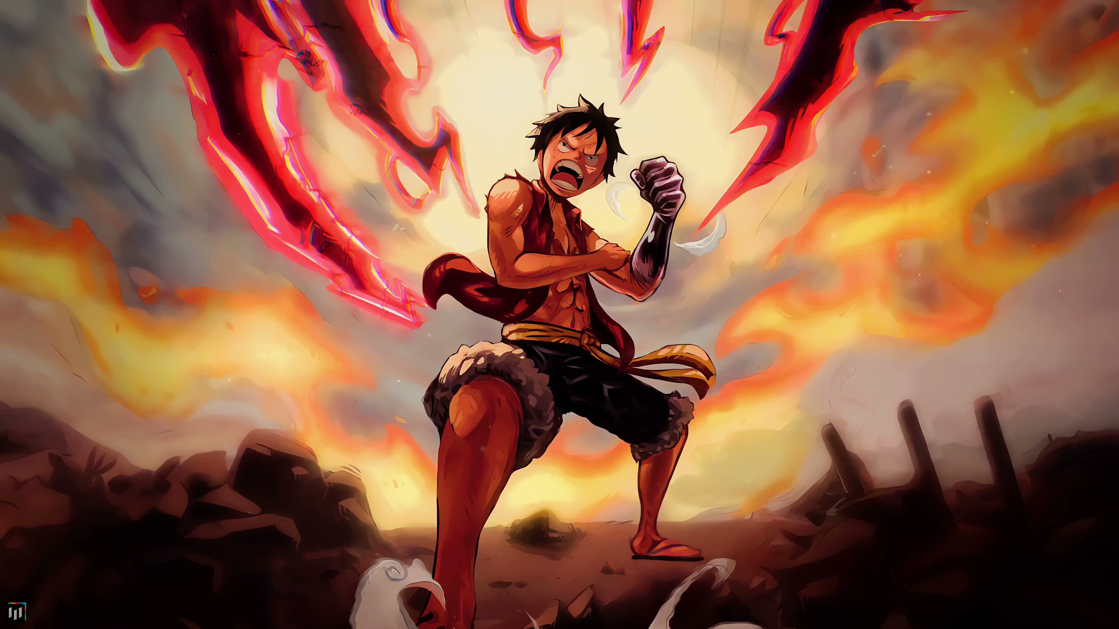 Straw Hat Luffy The Black Fist Live Wallpaper