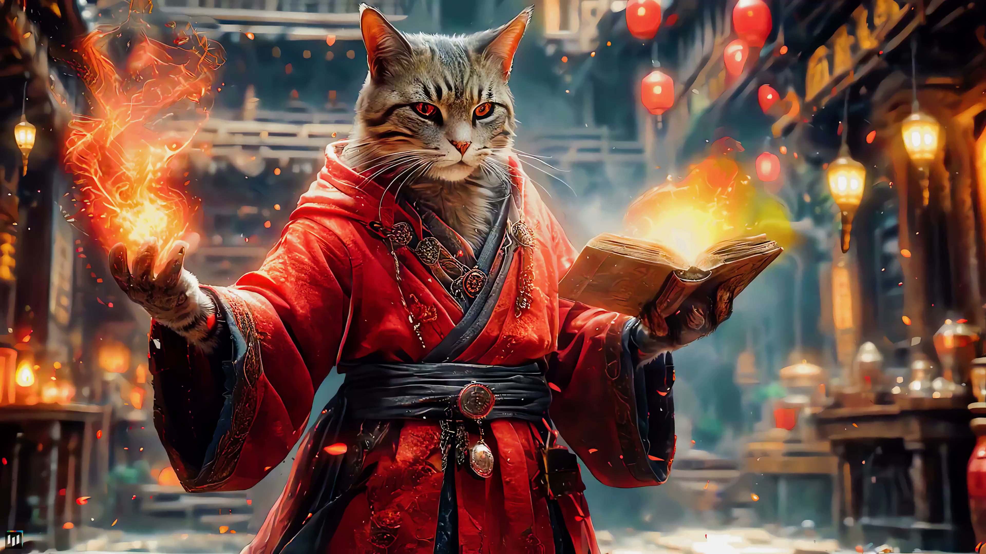 Wizzard Cat Live Wallpaper