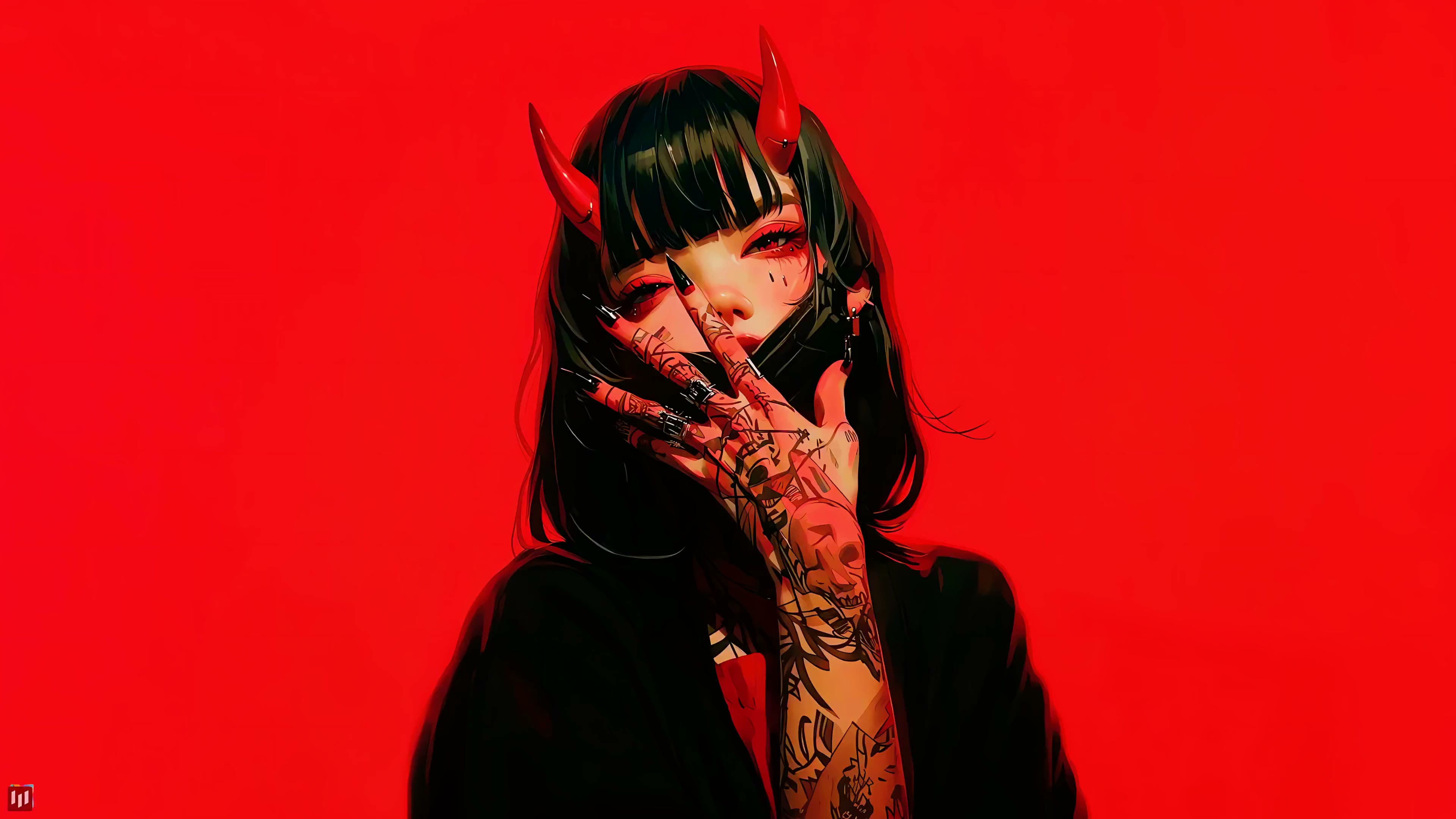 Demon with Horns Live Wallpaper