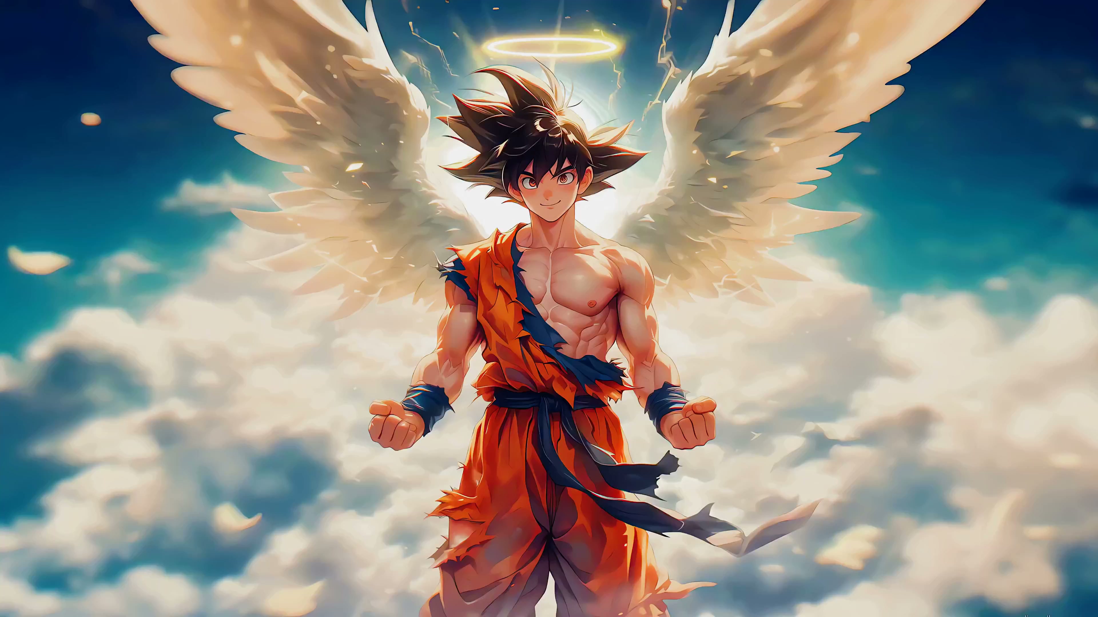 Goku Angel Live Wallpaper
