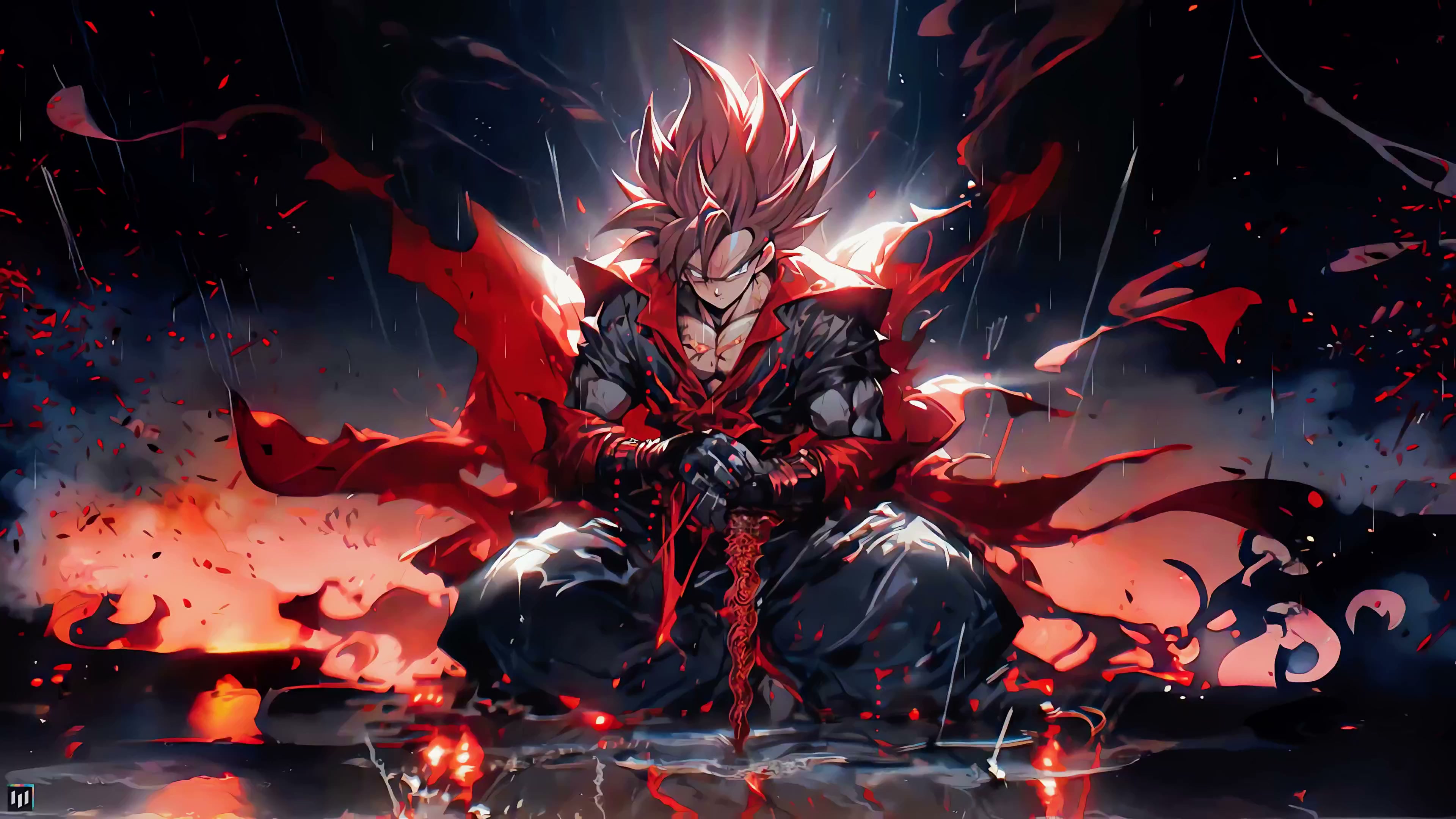 Son Goku - Neon Noir Live Wallpaper