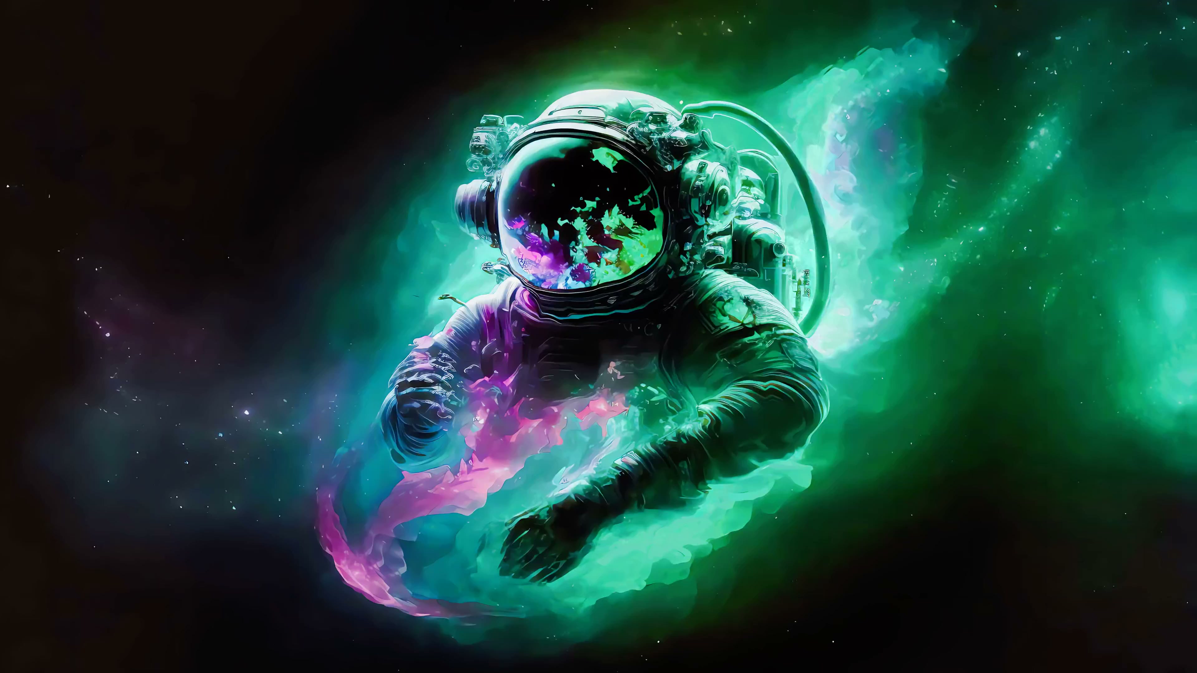 Astronaut in Space Live Wallpaper