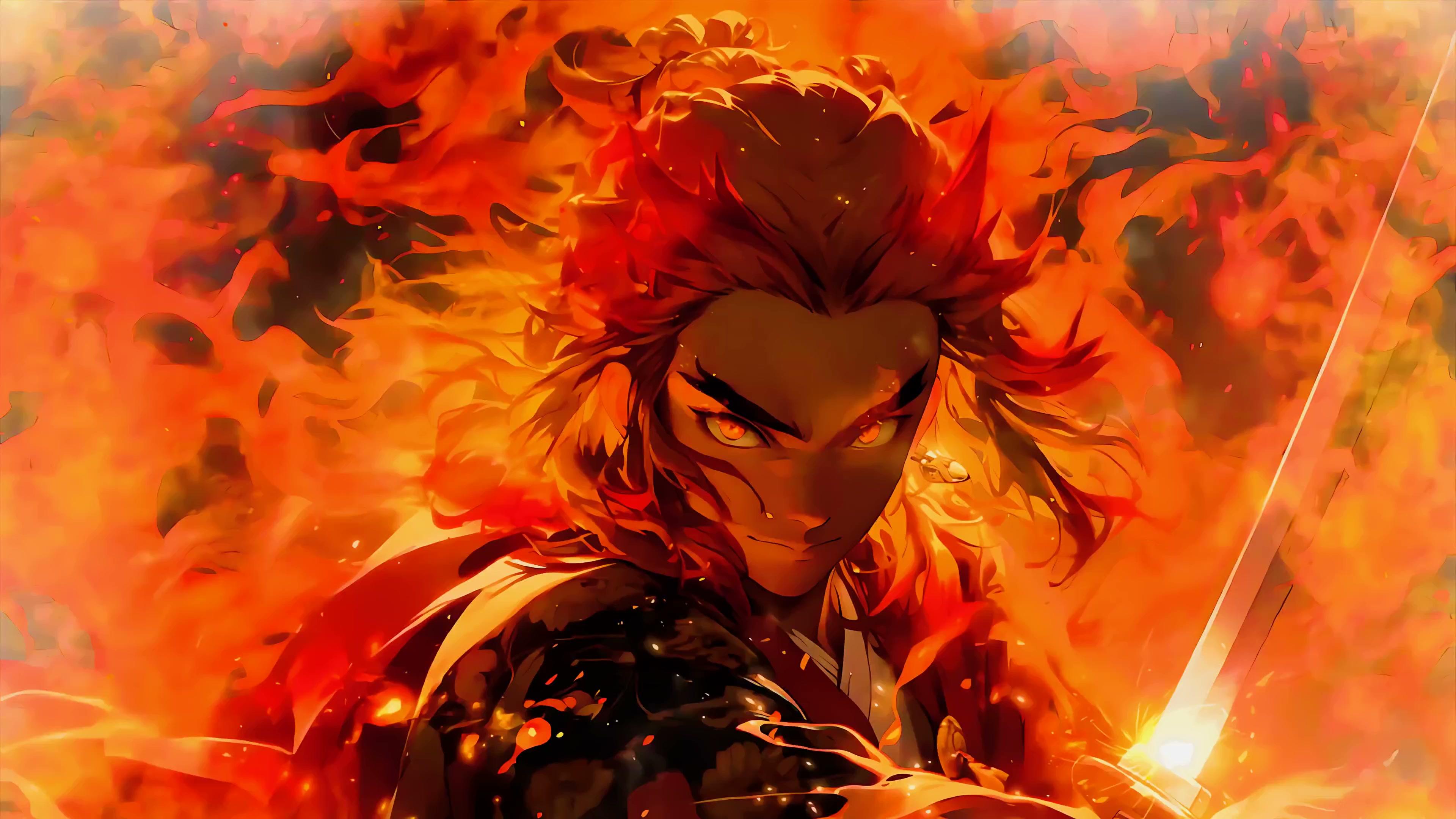 Rengoku Flame Breathing Live Wallpaper