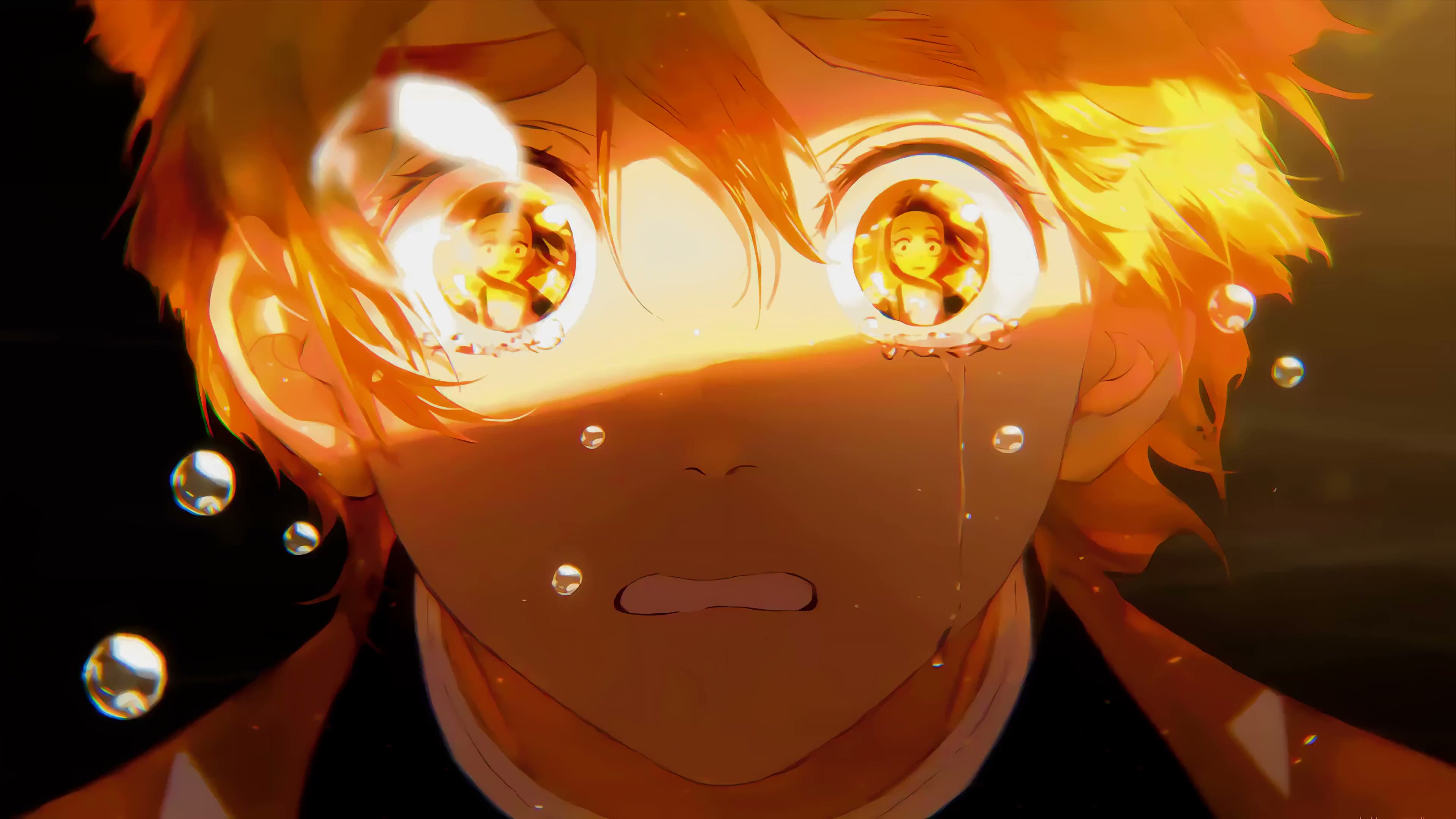 Zenitsu Crying Live Wallpaper