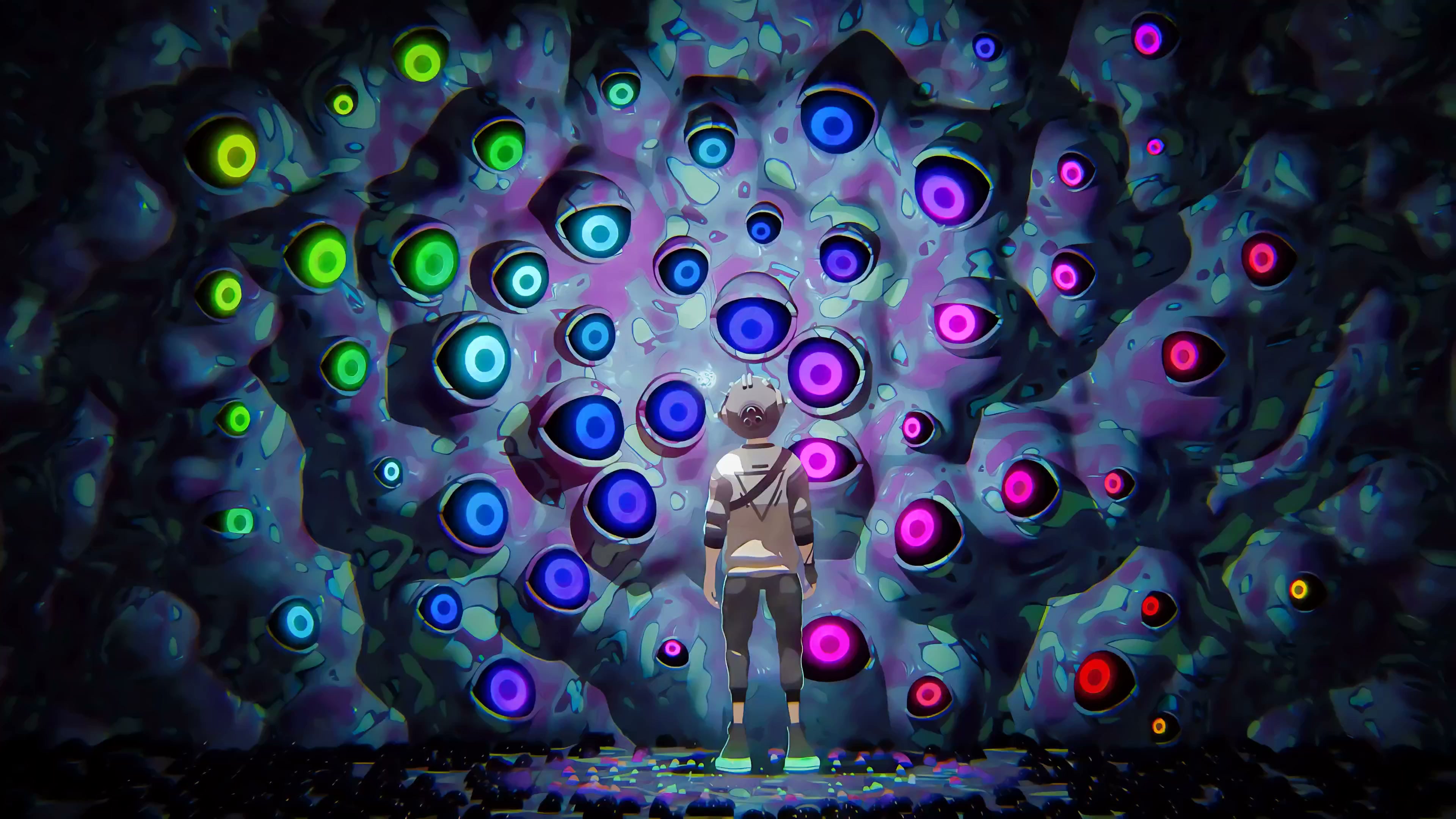 Hypnotic Eye Wall - RGB Live Wallpaper