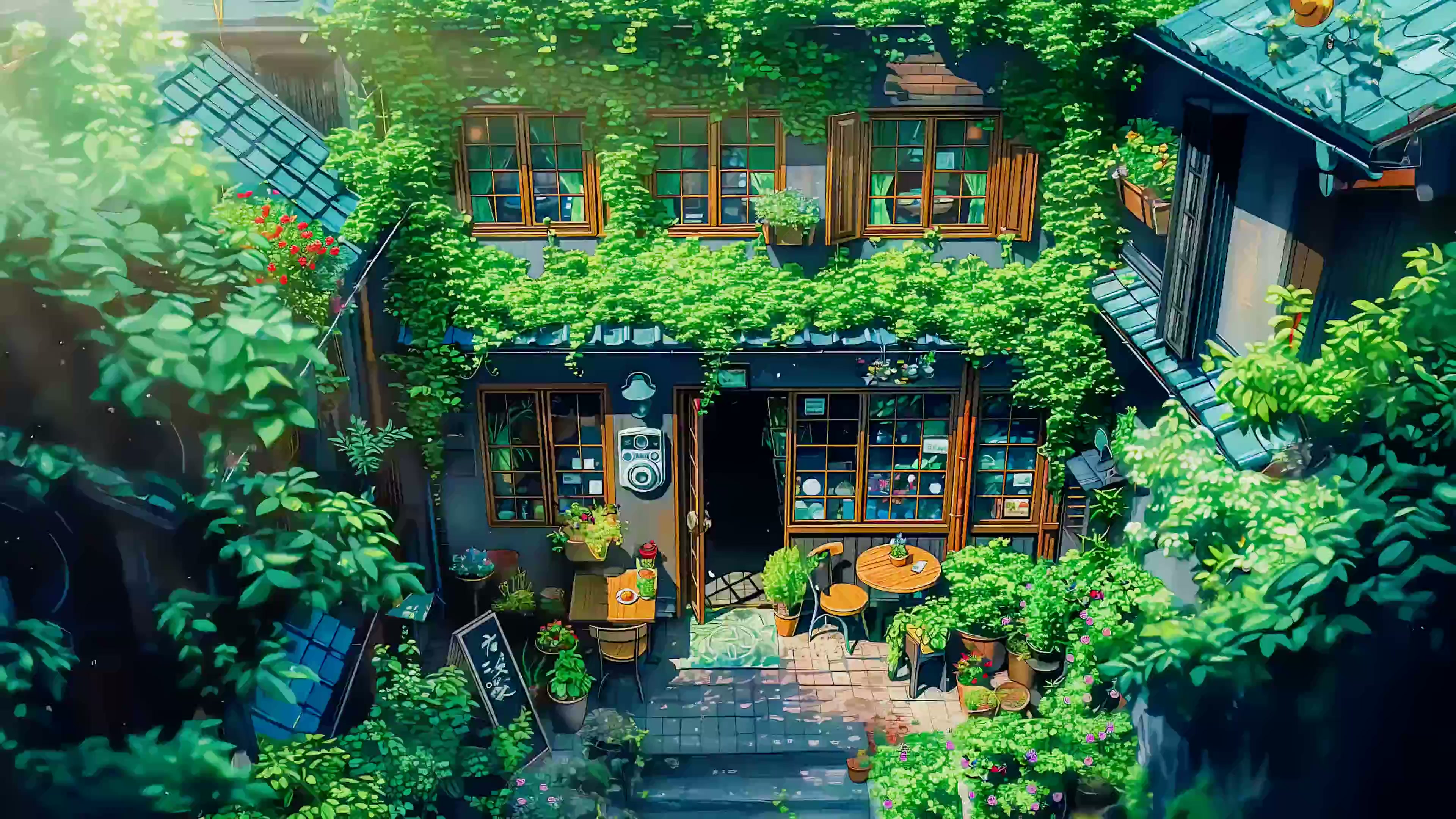 Ghibli Lofi Coffee Live Walpaper Live Wallpaper