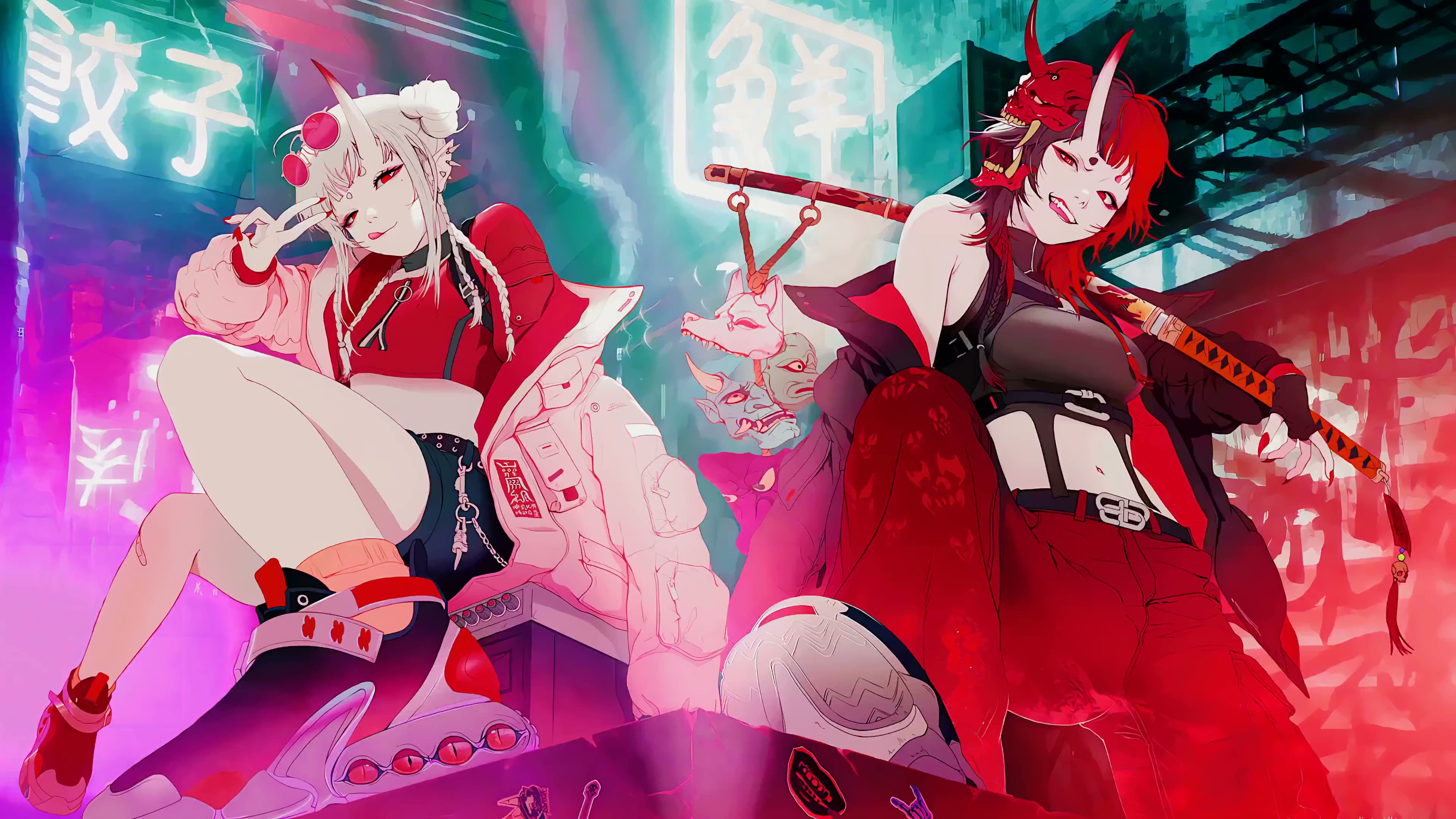 Akagimi Girls Live Wallpaper