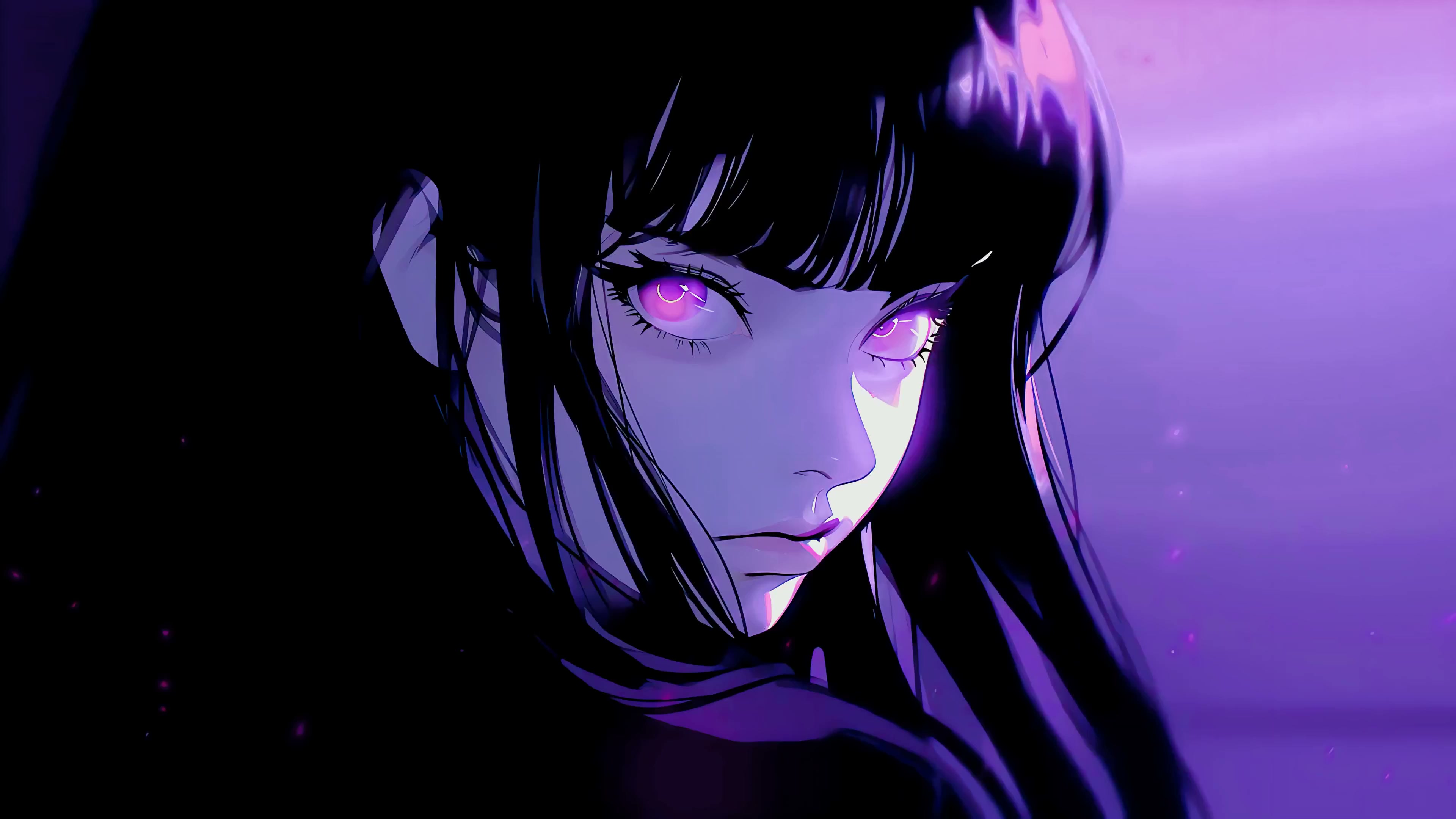 Purple Eyes Live Wallpaper