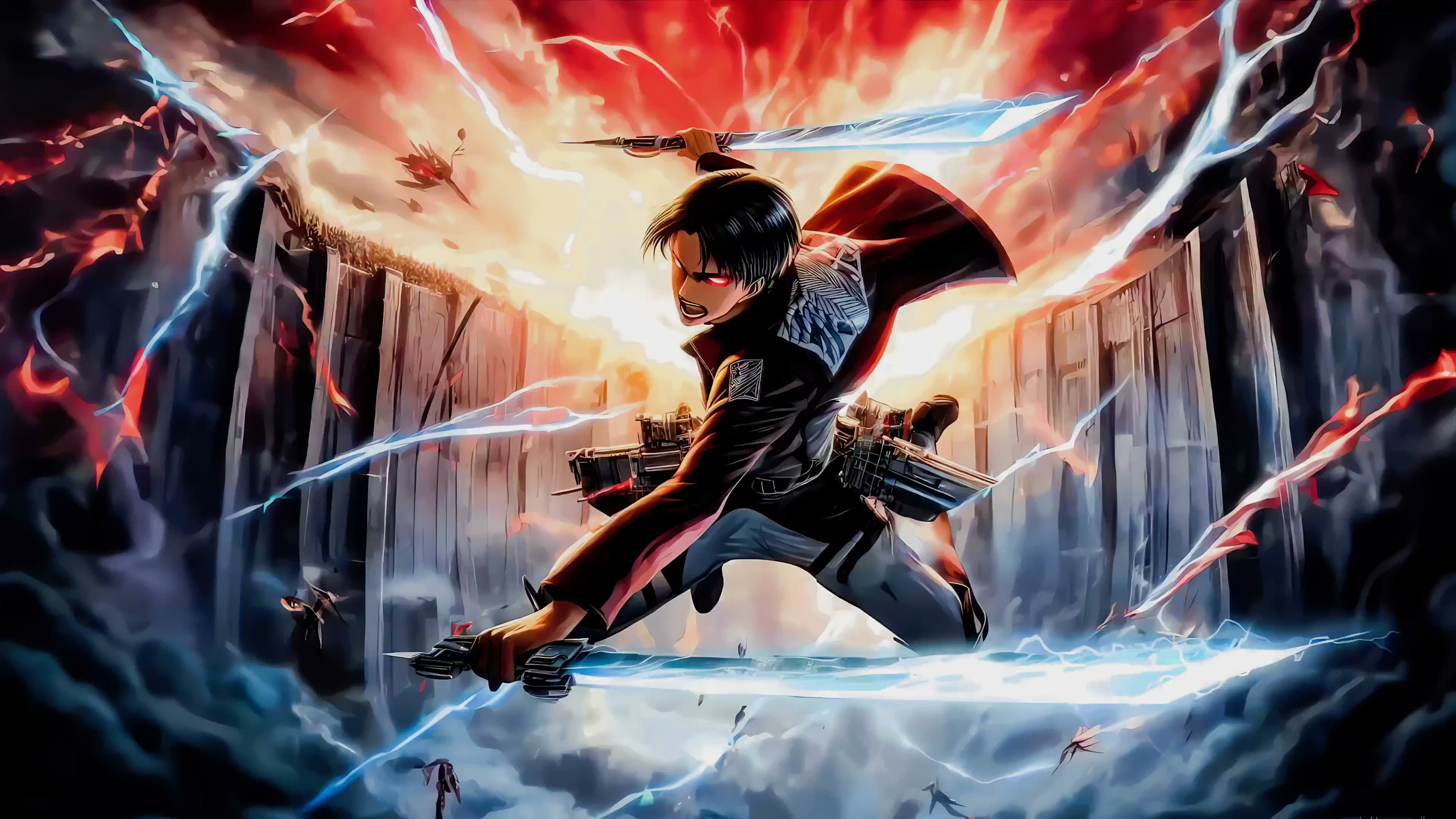 Levi Ackerman Rage Mode Live Wallpaper