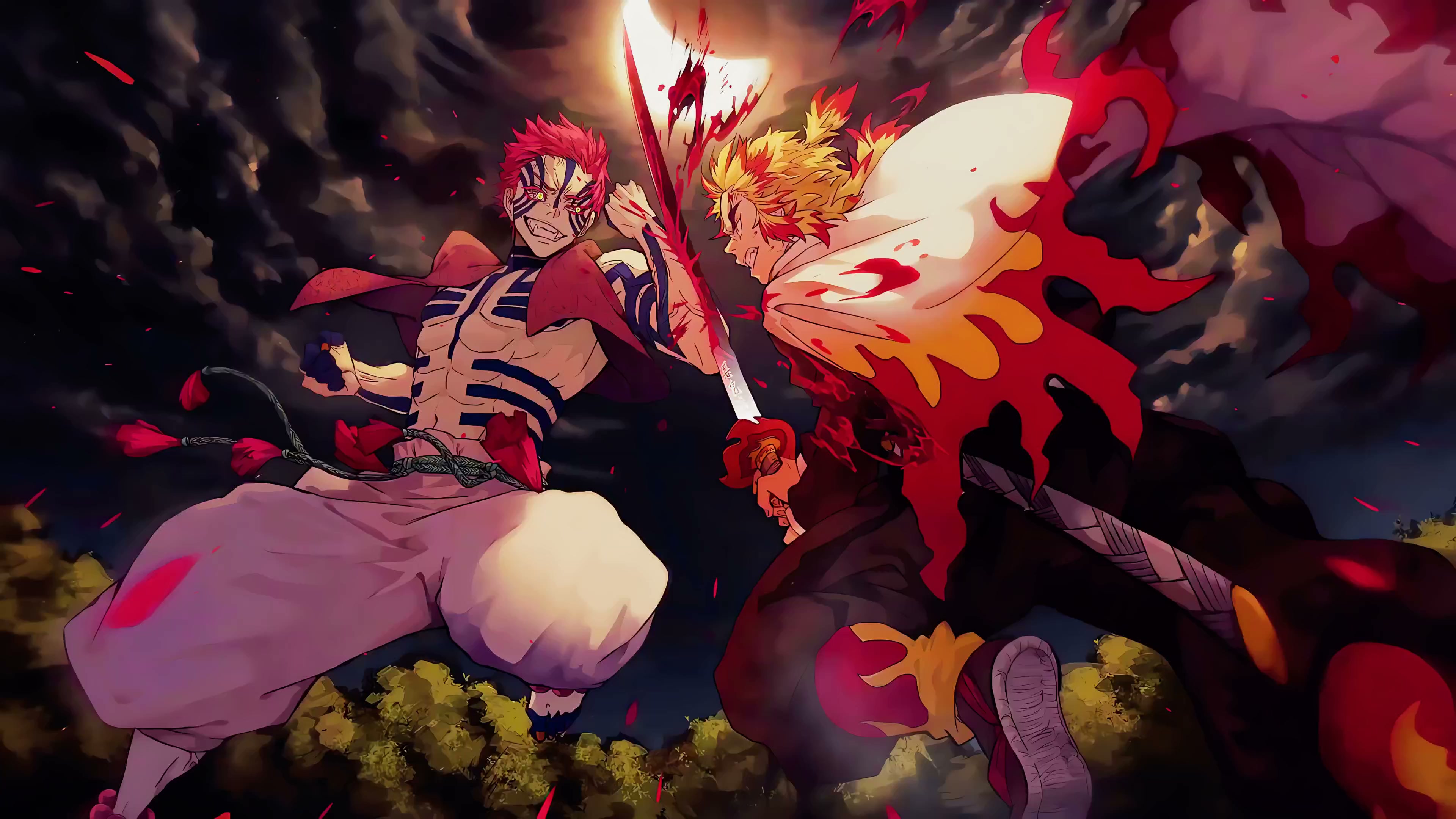 Rengoku Vs Akaza Live Wallpaper