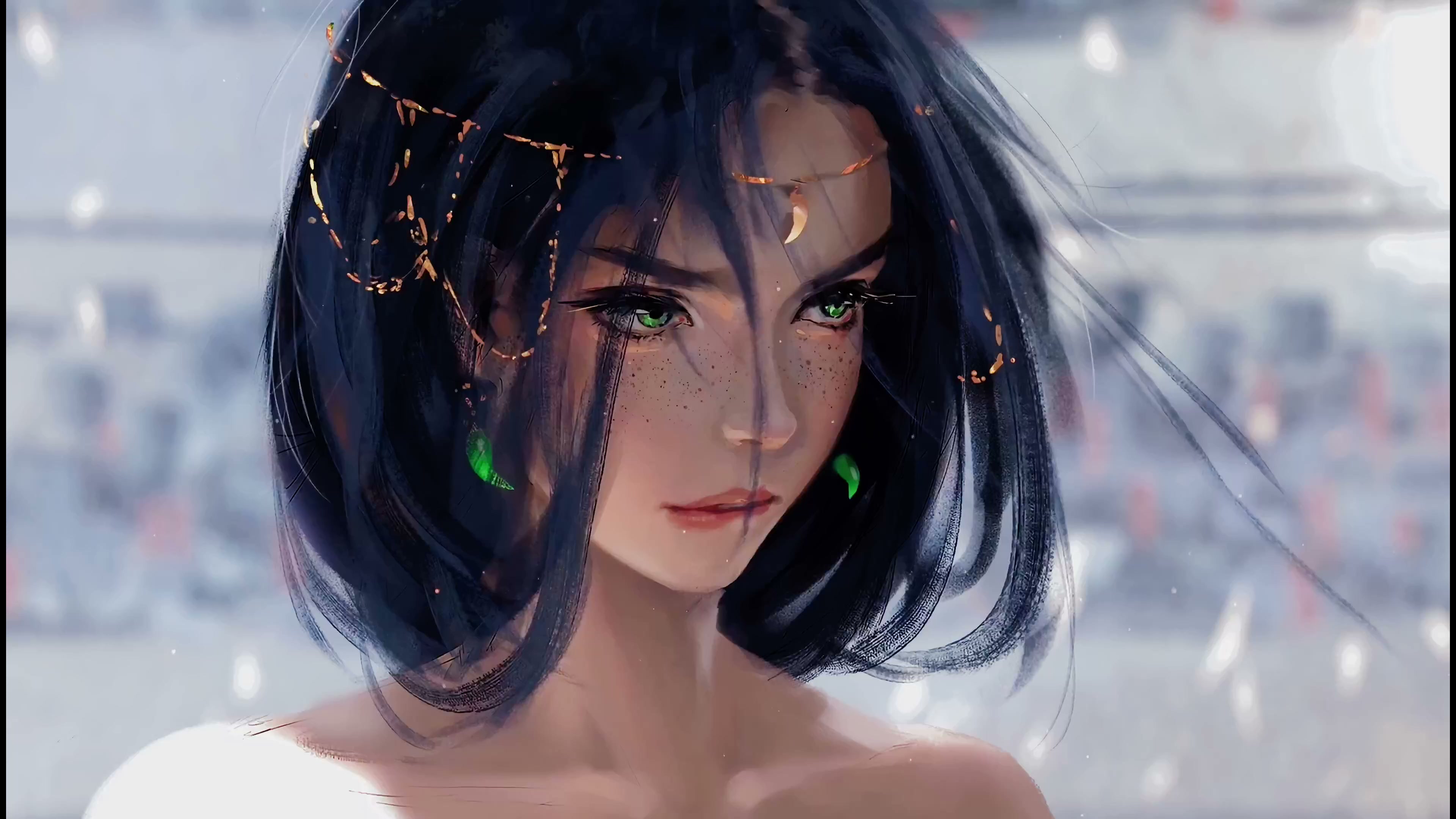 Black Haired Princess Live Wallpaper
