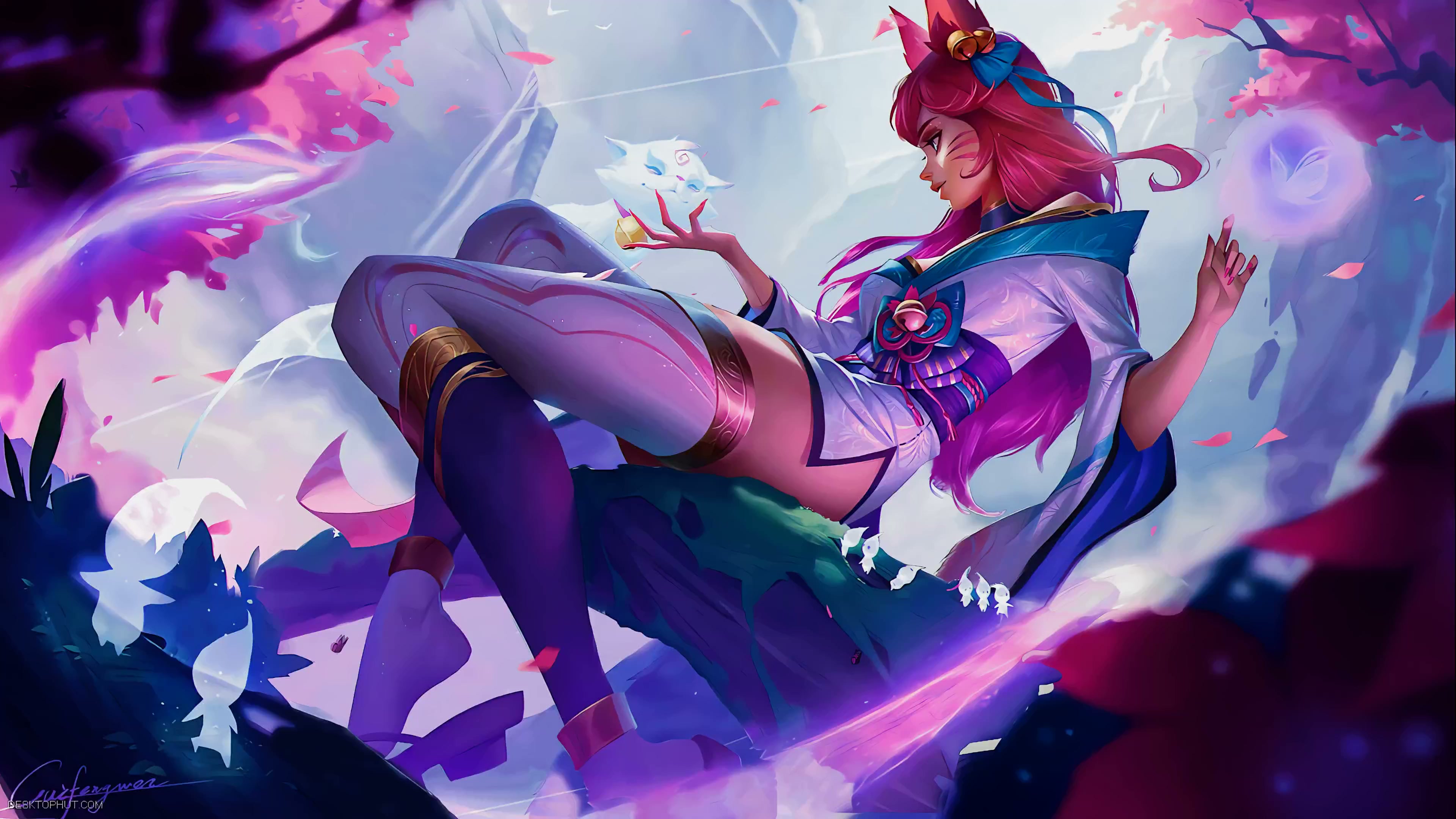 Spirit Blossom Ahri Live Wallpaper
