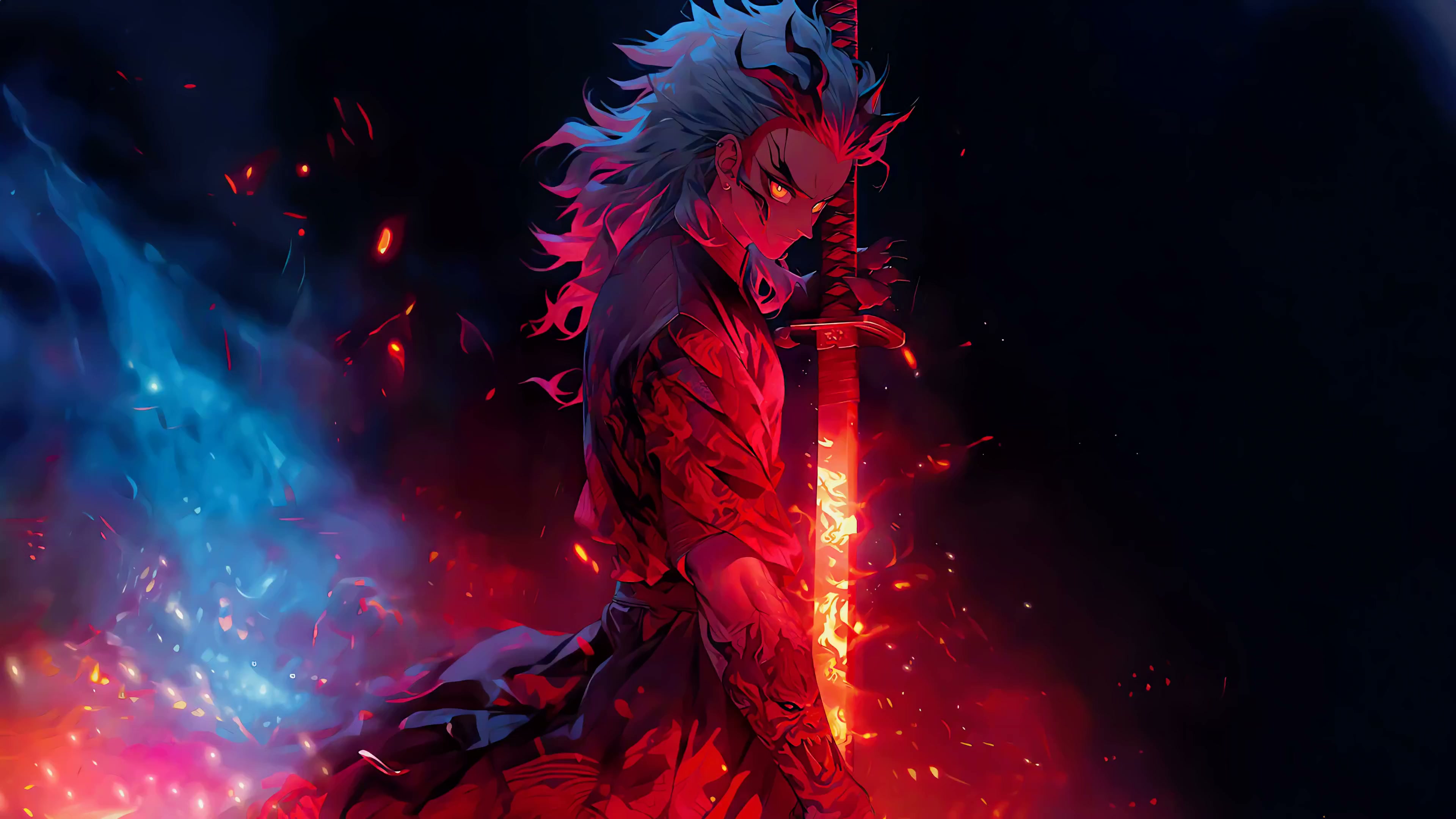 Flame Hashira Rengoku Live Wallpaper