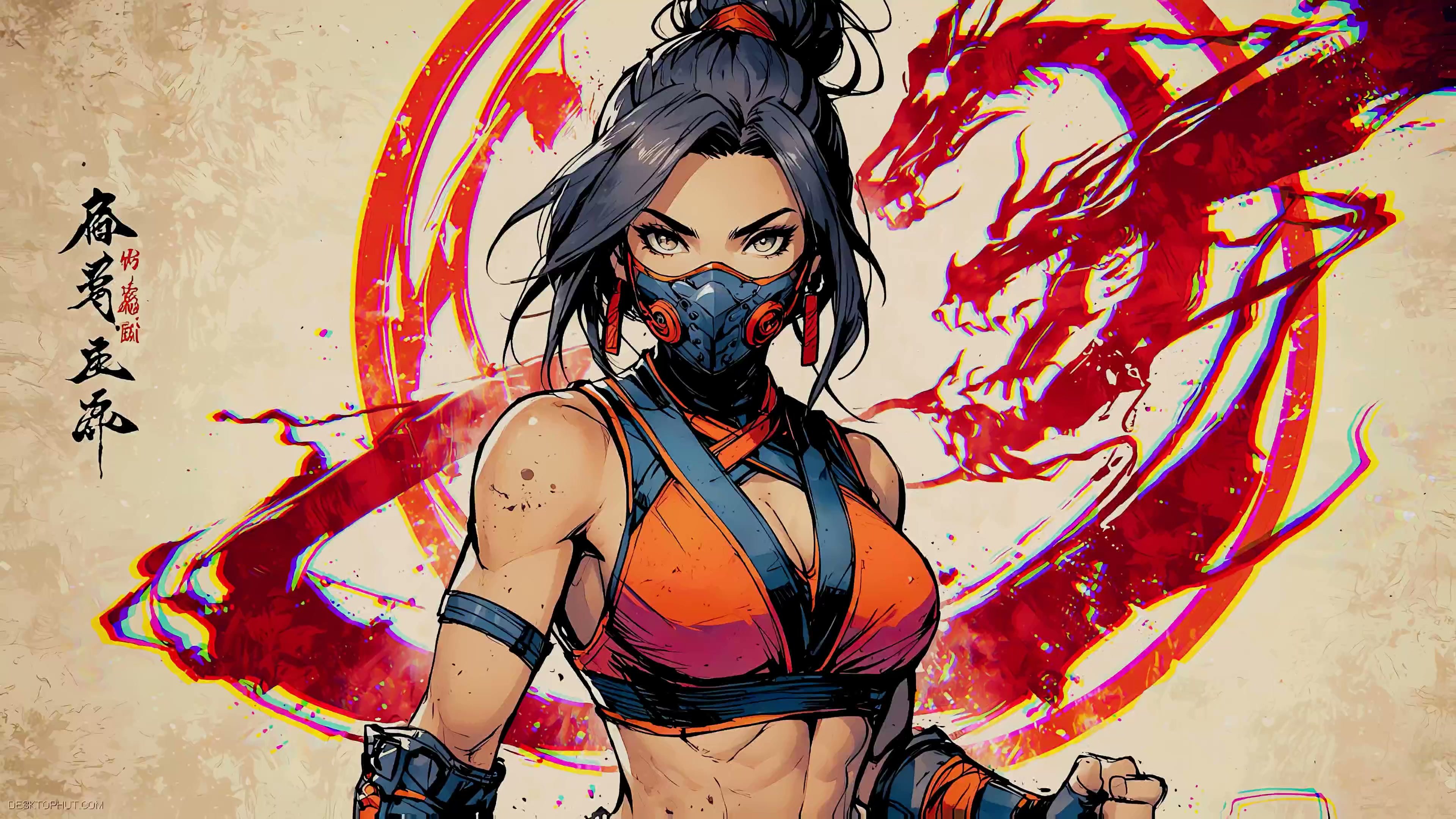 Nitara from Mortal Kombat Live Wallpaper