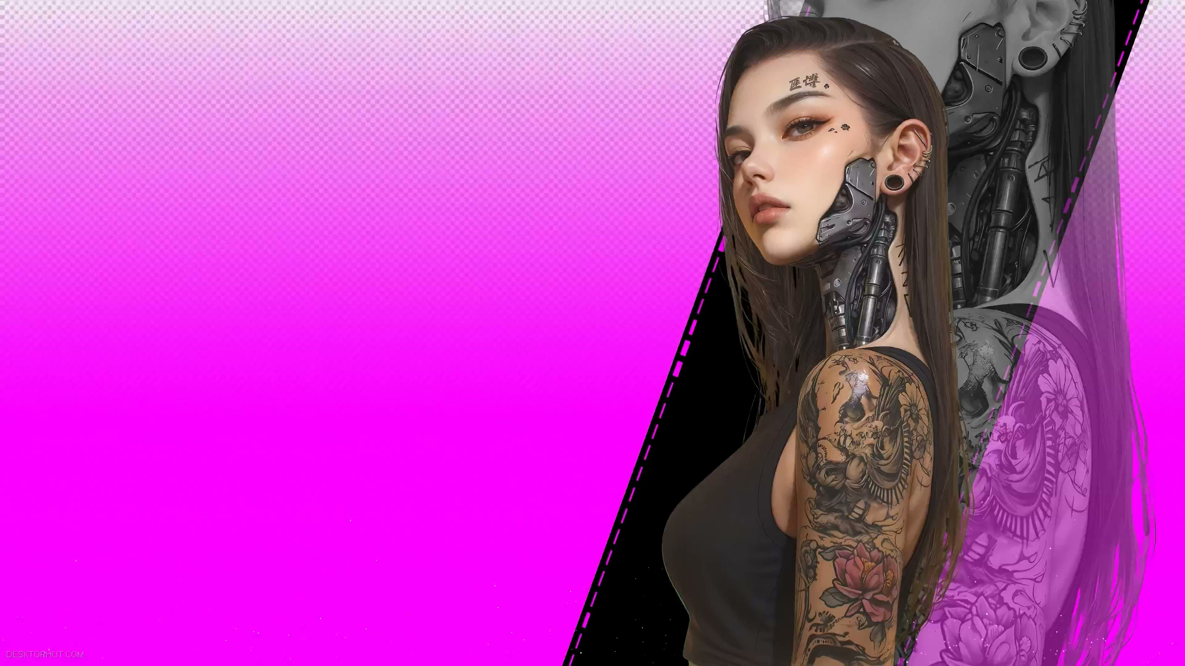 Cyber Bionic Girl Live Wallpaper