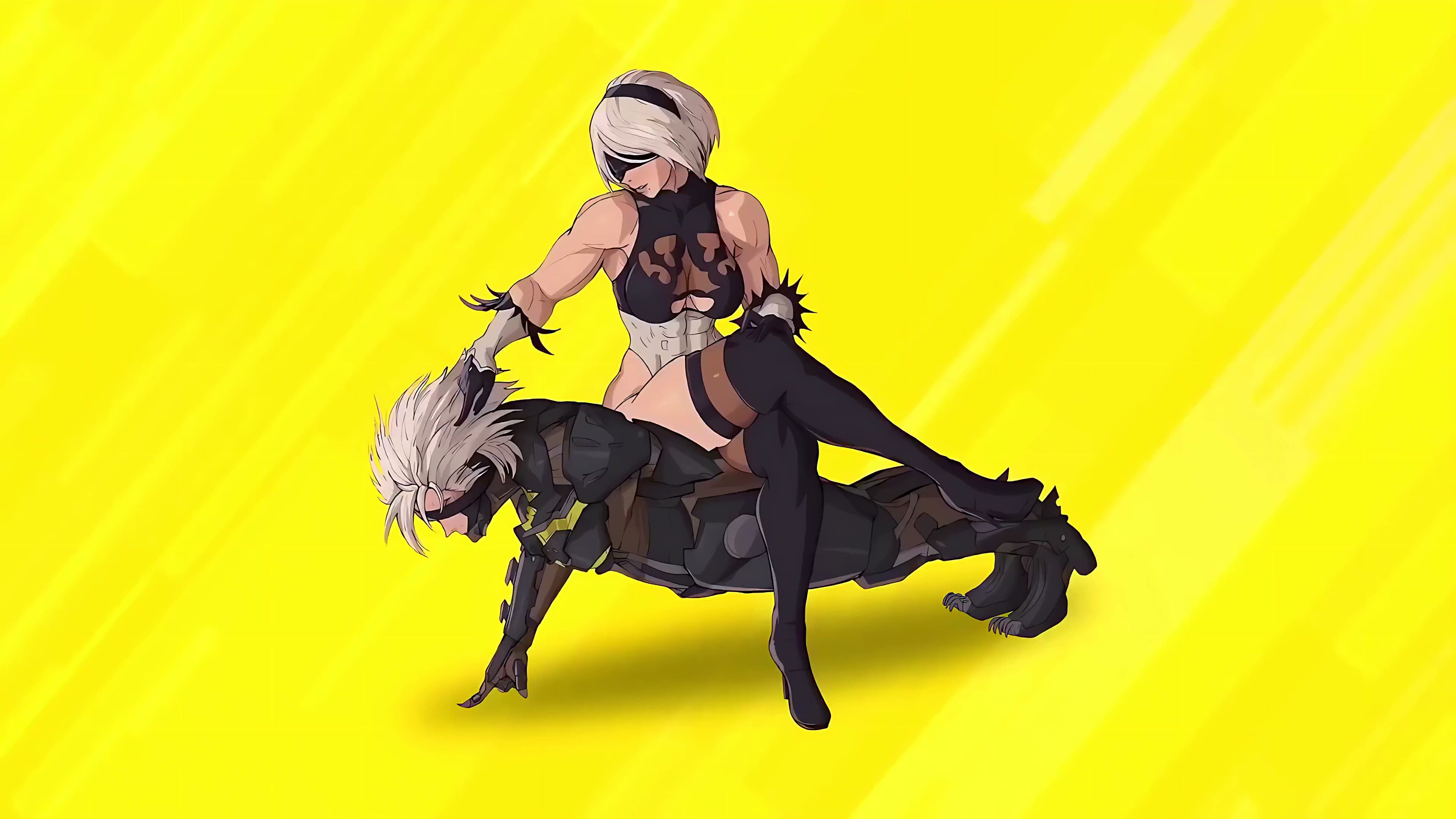 Nier automata Vs Metal Gear Rising Live Wallpaper