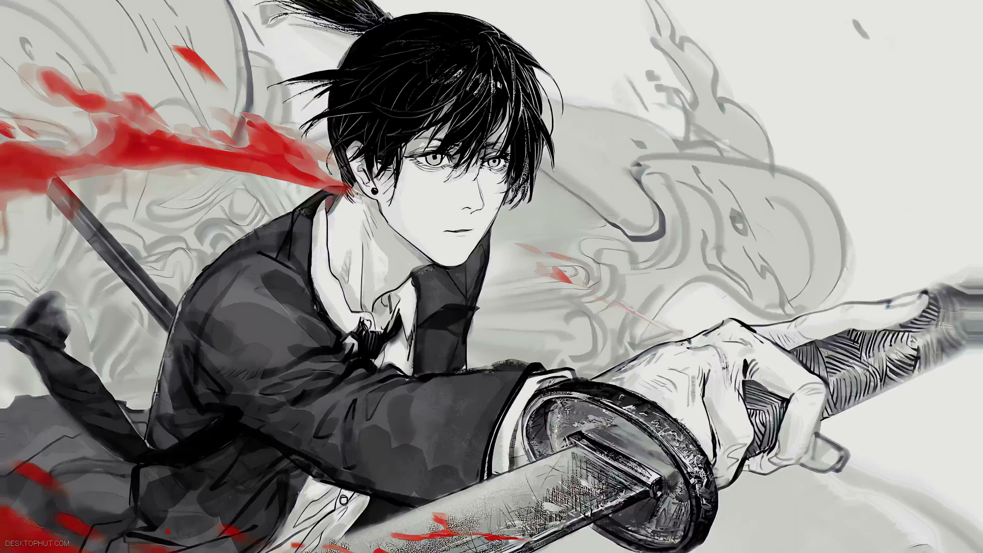 Chainsaw Man: Aki Hayakawa Minimal Live Wallpaper