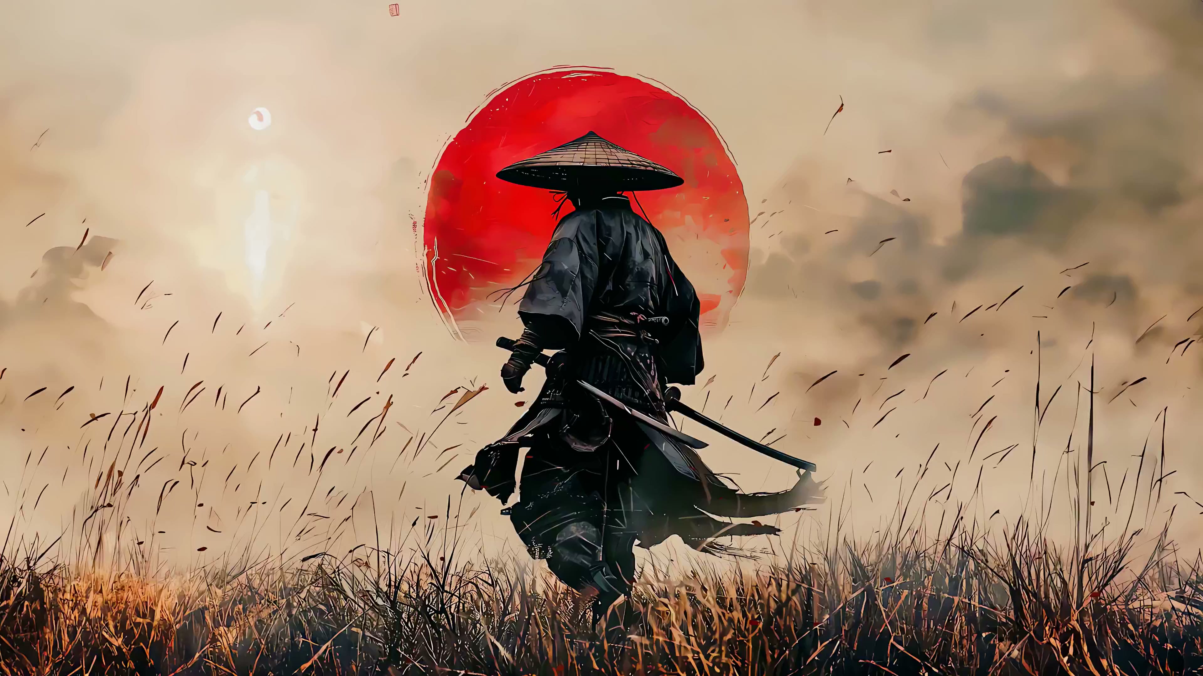 Samurai Sun Live Wallpaper