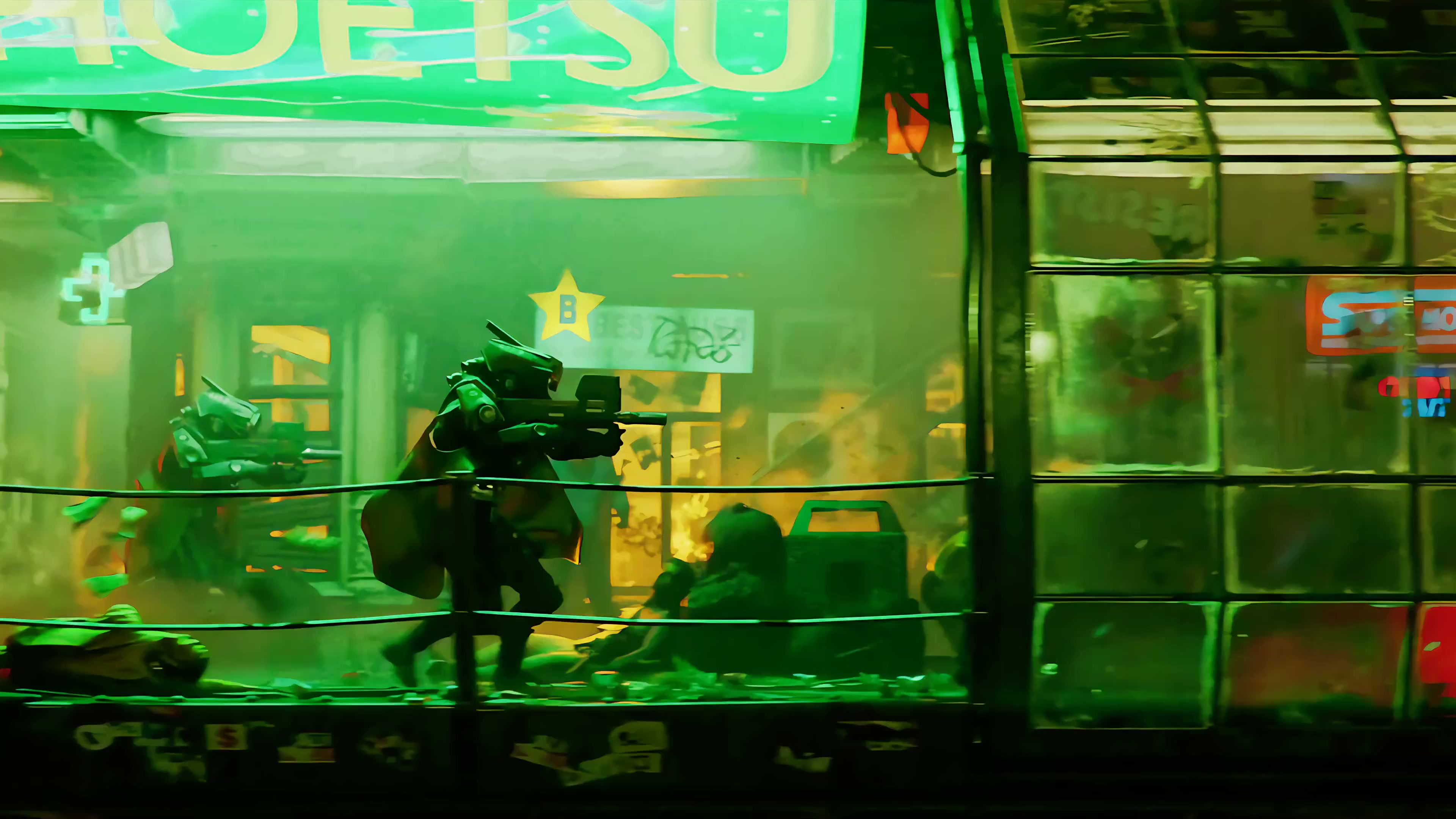 Cyberpunk Soldiers Live Wallpaper