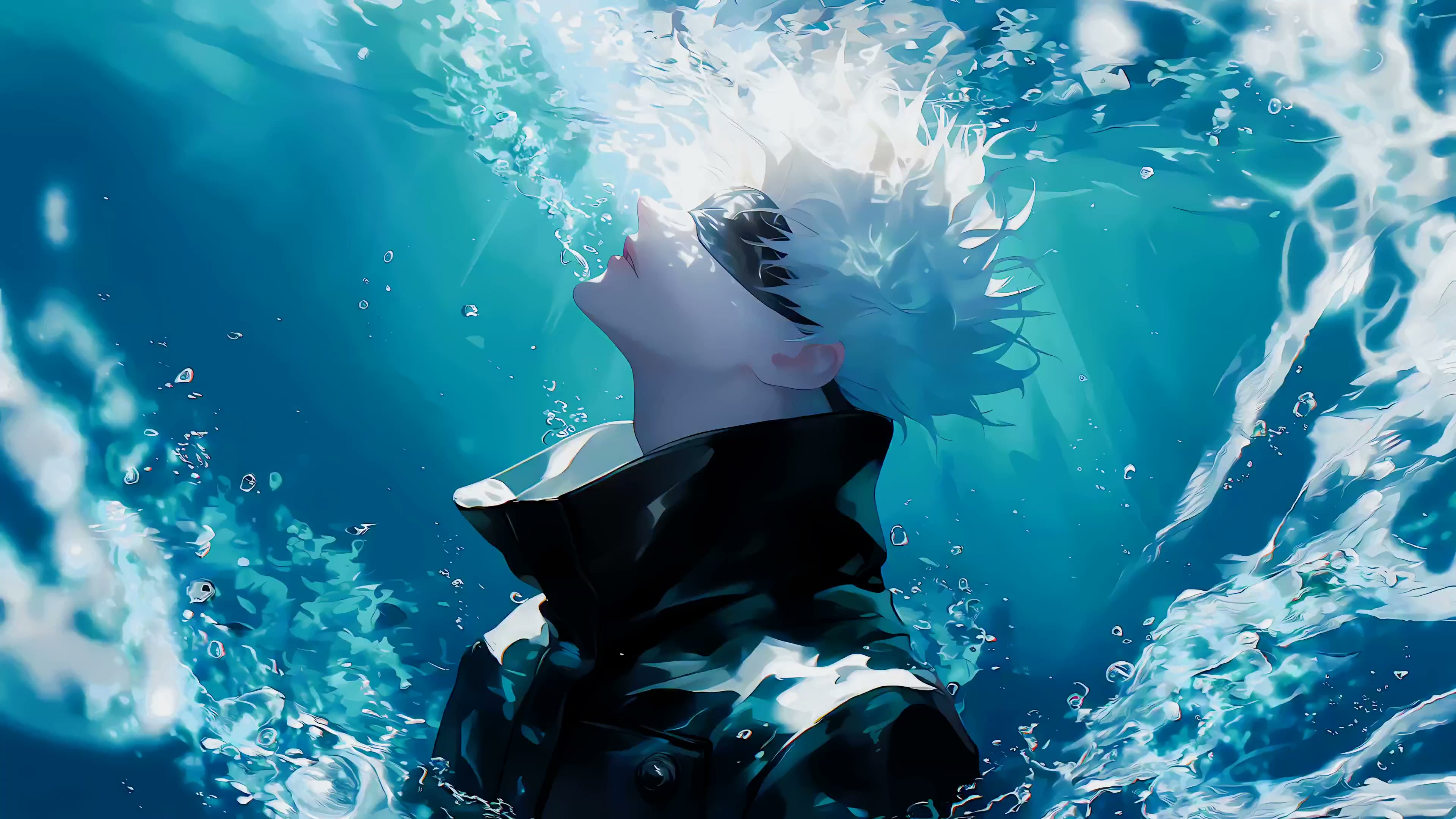 Gojo in Deep Water Live Wallpaper